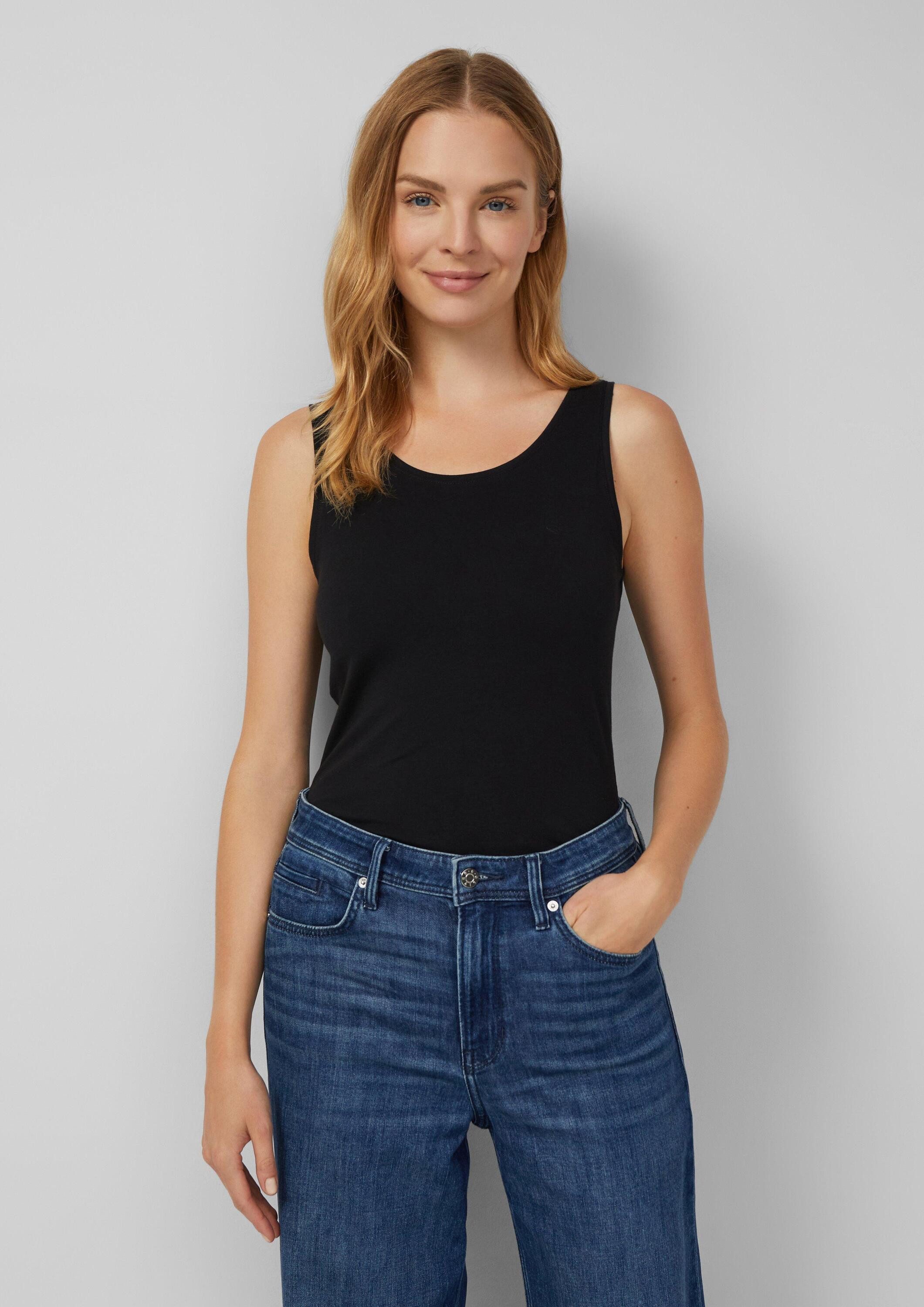 s.Oliver Muscleshirt T-Shirt Basic Top aus Jersey im 2er-Pack günstig online kaufen