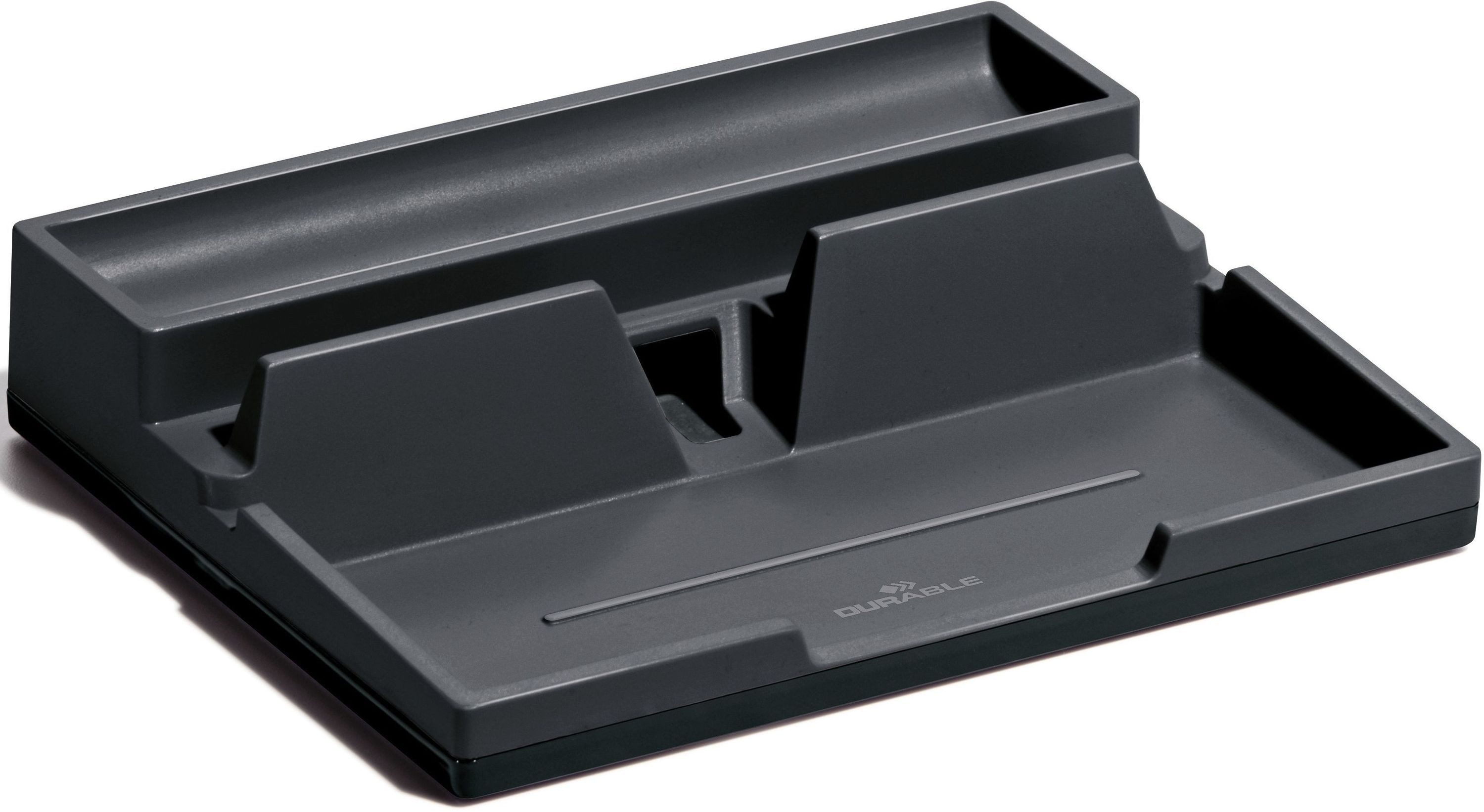 DURABLE Tischaufsatz Desk Organizer Varicolor dunkelgrau (6 Stück)