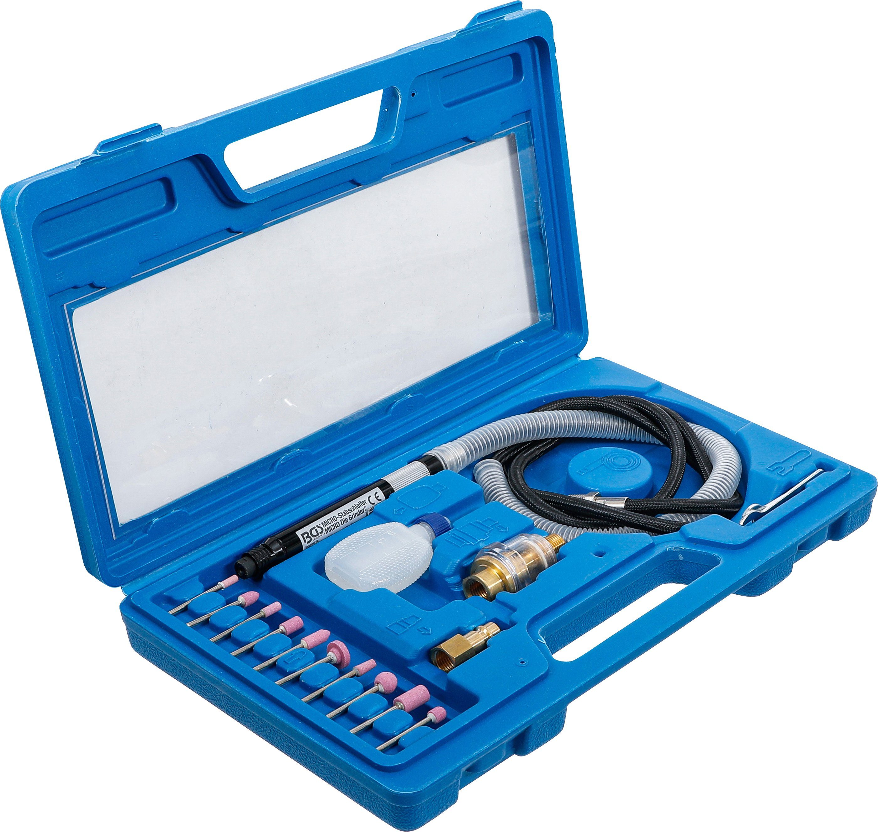 BGS technic Druckluft-Stabschleifer Druckluft-Micro-Stabschleifer-Satz 17-tlg., (1 tlg)