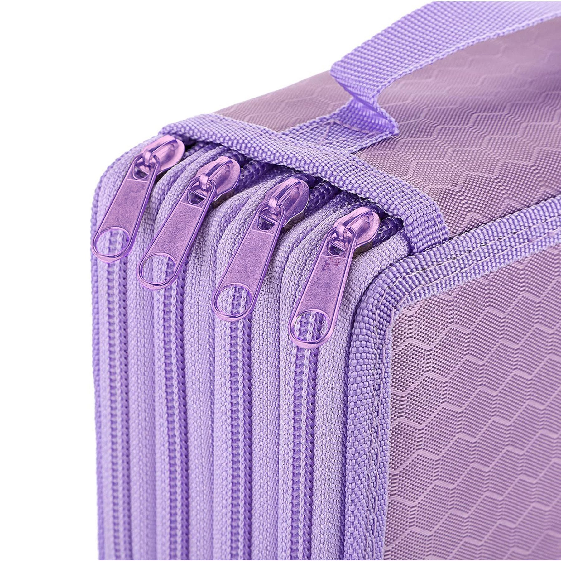 Mutig Federmäppchen Großes Federmäppchen mit 72 Slots, Bleistift-Organizer mit 4 Fächern, (Büromaterial für Teenager–ideal für Reisen Arbeit Malerei und Schule, Stoff-Stifttasche Bleistiftbeutel, Skizzen- und Zeichenbürstenhalter), Federmappe aus Oxford-Stoff, tragbar, langlebig und wasserdicht