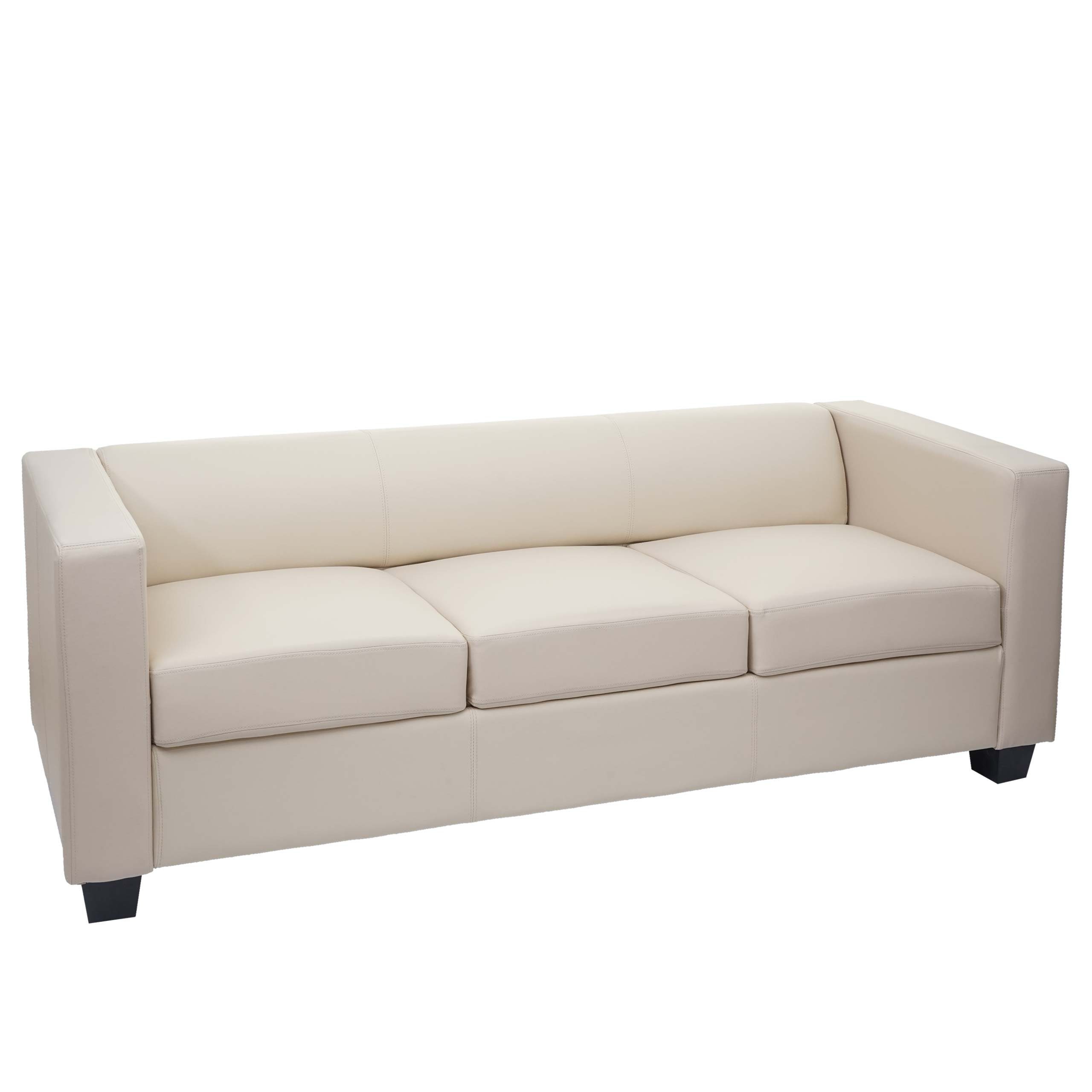 MCW 3-Sitzer Lille-S-K-3, 3-Sitzer, bequeme Sitzpolsterung, Lounge-Stil, Abgerundete Kanten