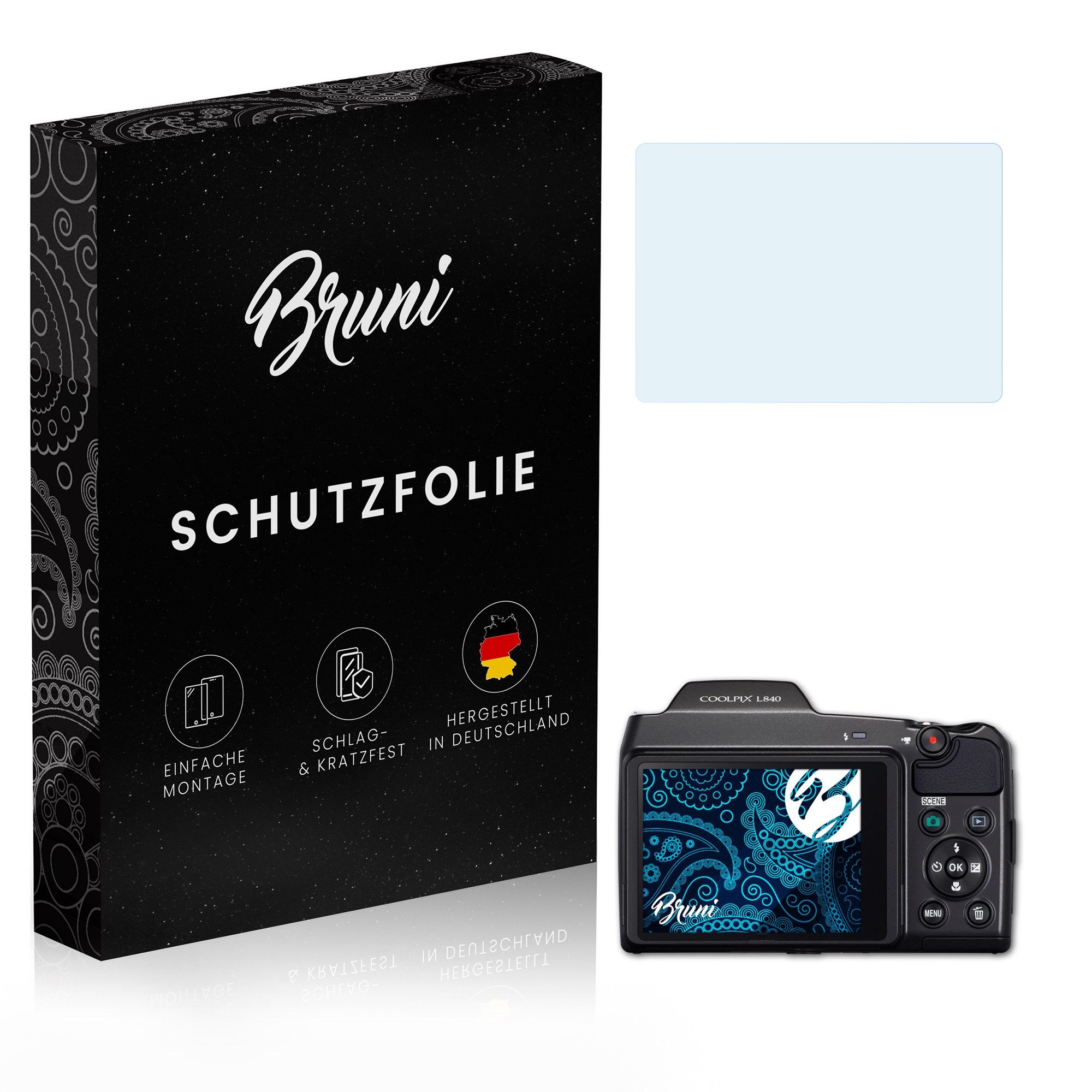 Schutzfolie Glasklare Displayschutzfolie für Coolpix L840
