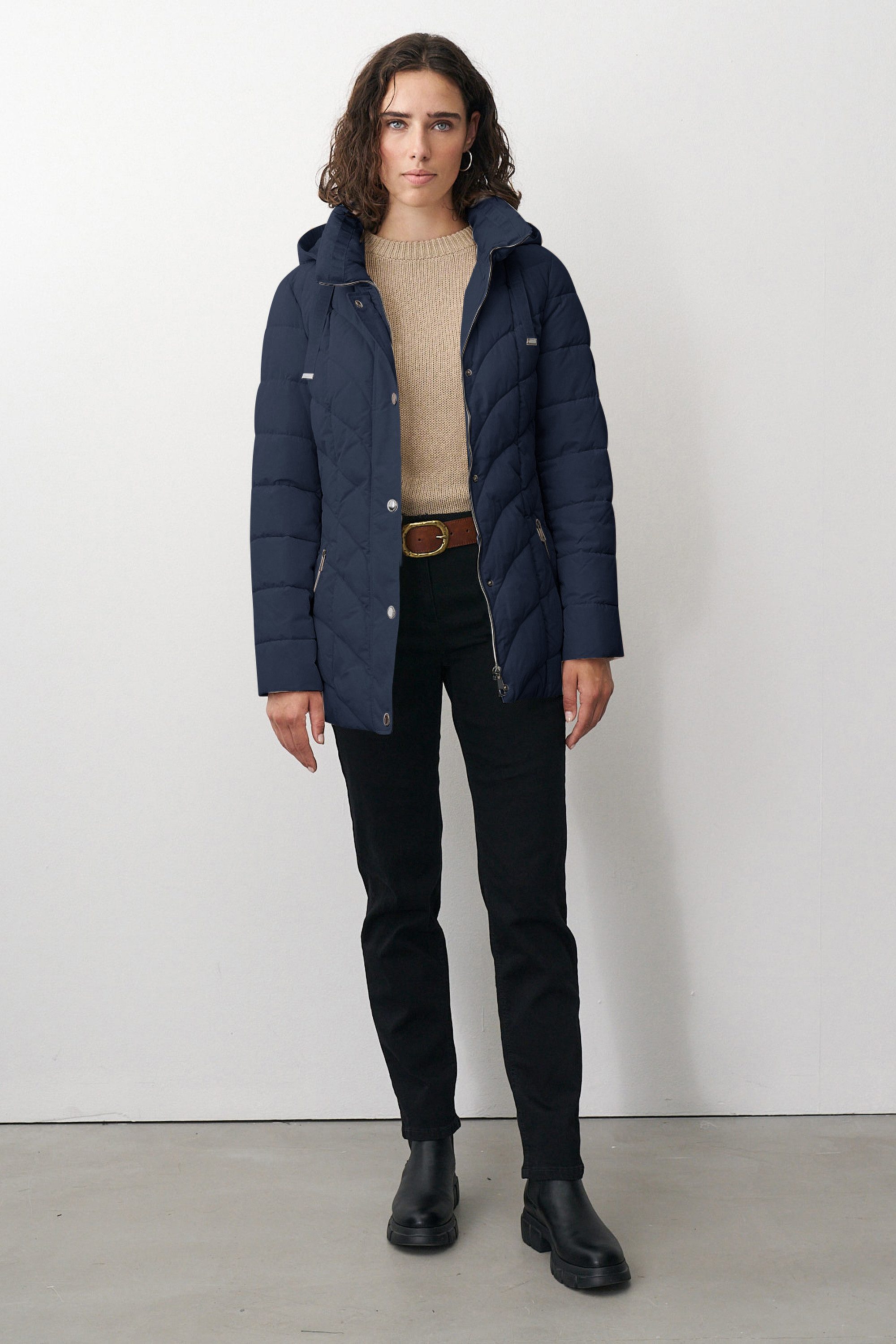 Barbara Lebek Steppjacke wattierte Damenjacke, Herbstjacke oder Langjacke