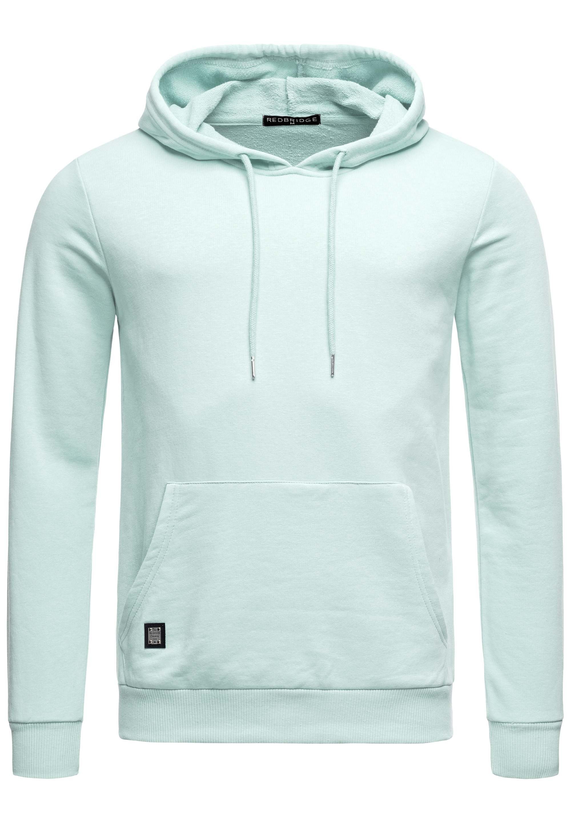 RedBridge Kapuzensweatshirt Hoodie mit Kängurutasche Premium Qualität Grün