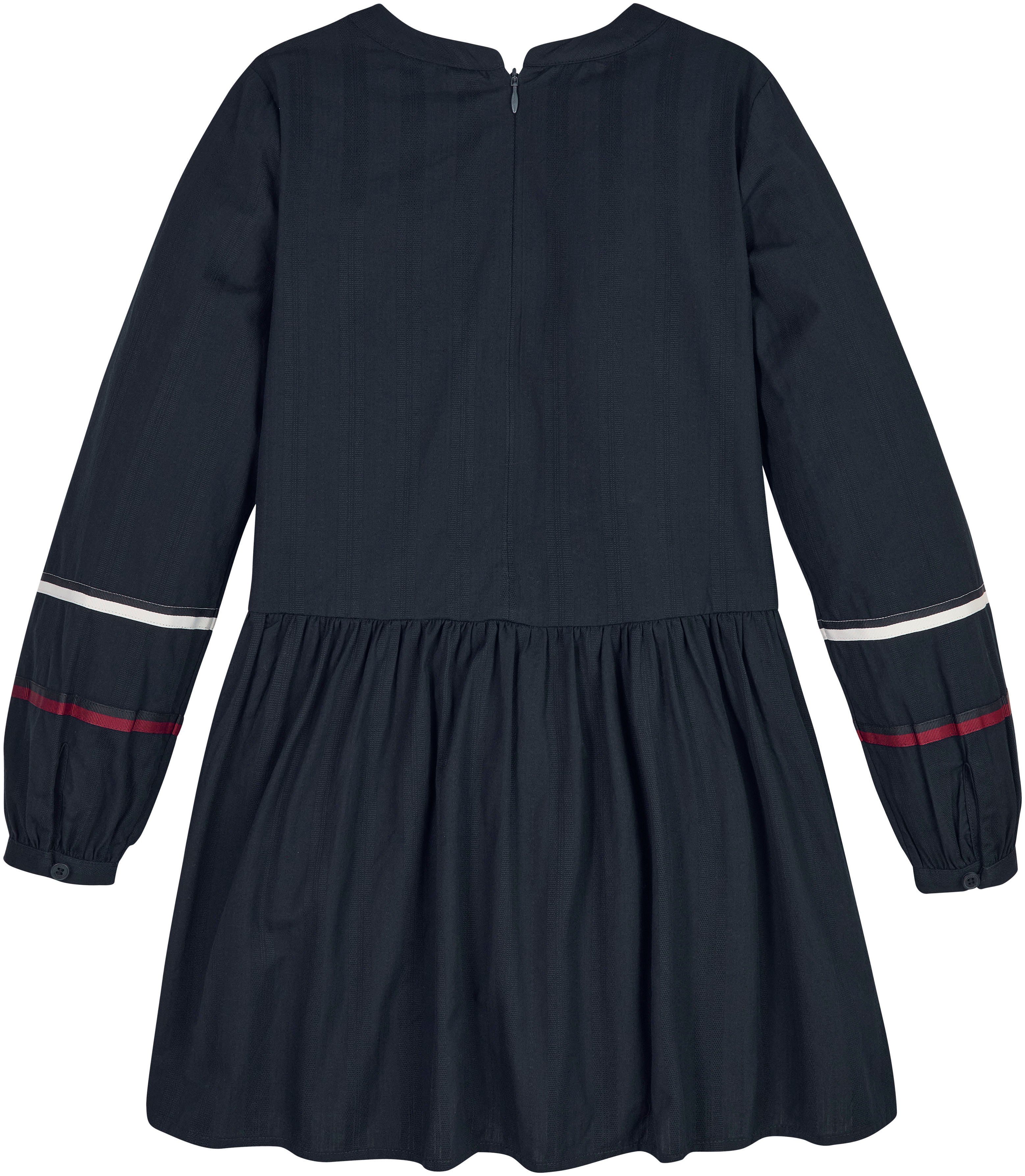 Tommy Hilfiger Blusenkleid GLOBAL STRIPE MiniMe Kinder Kids TAPE DETAIL Junior DRESS