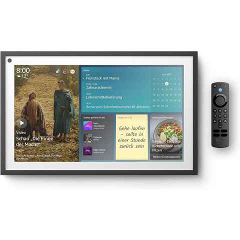 Amazon Echo Show 15 + Fernbedienung, Alexa Fire TV intergriert Wandmontage Sprachgesteuerter Lautsprecher (WLAN (WiFi), Bluetooth, Wi-Fi 6, Smart Display, Bluetooth, WLAN, Full HD, 1920 x 1080)