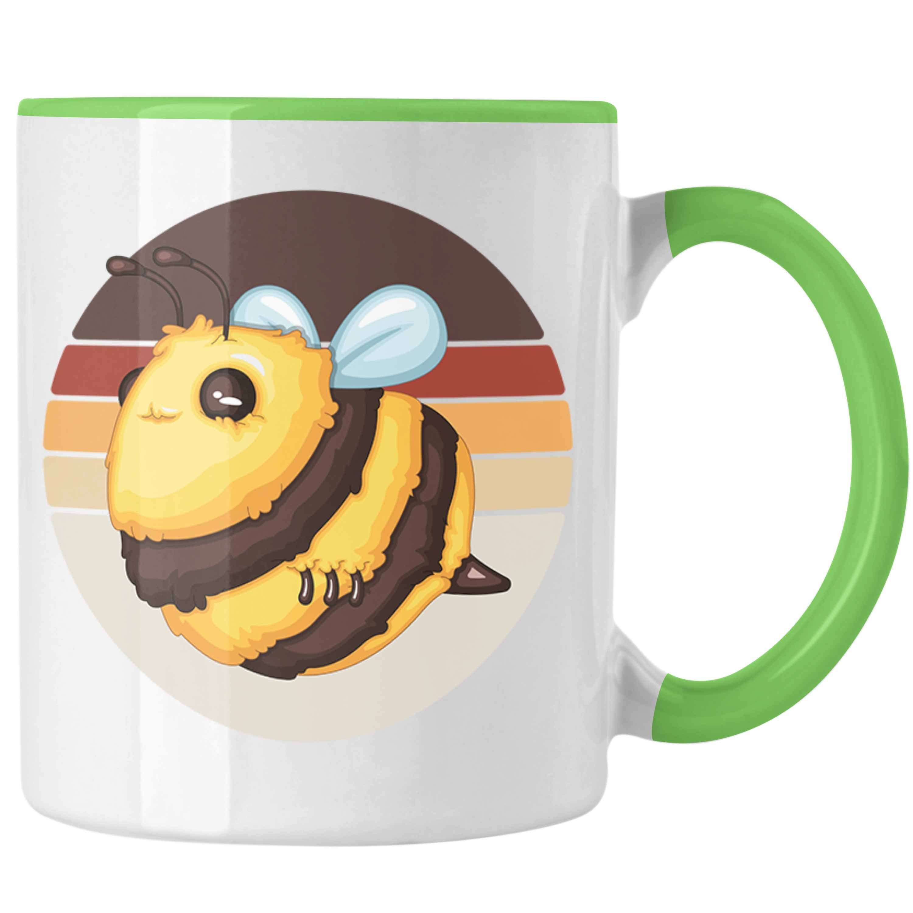 Imker Tasse Züchter Geschenkidee Geschenk Tasse Grün Trendation Bienen Grafik Hummel