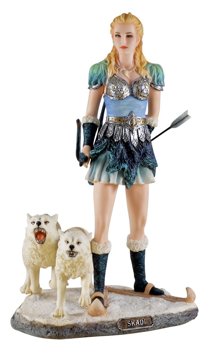 Vogler Dekofigur Veronese Figur Skadi Göttin der Jagd und des Winters 21 cm Skulptur