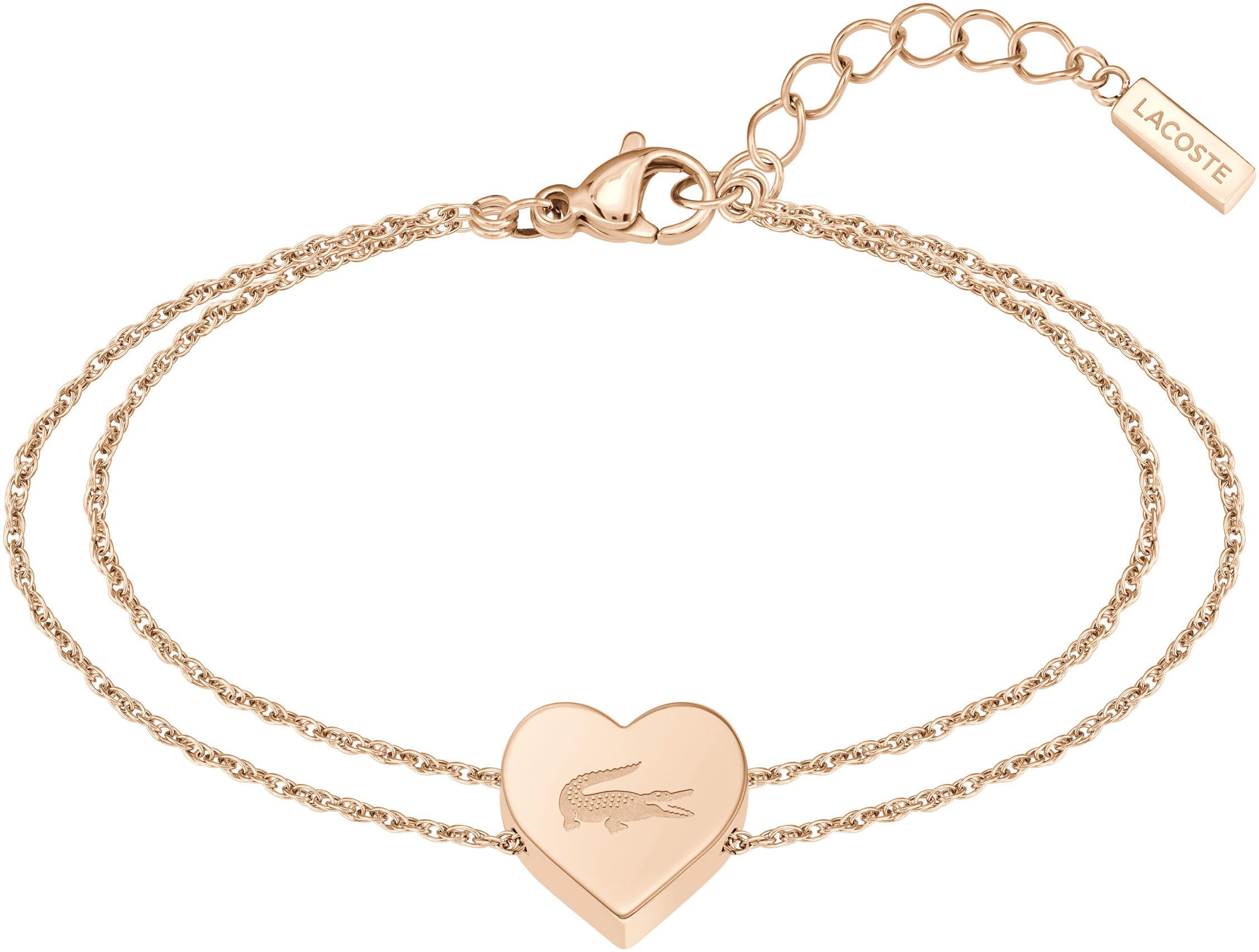 Lacoste Armkette LOVE MY CROC, Herz, 204...