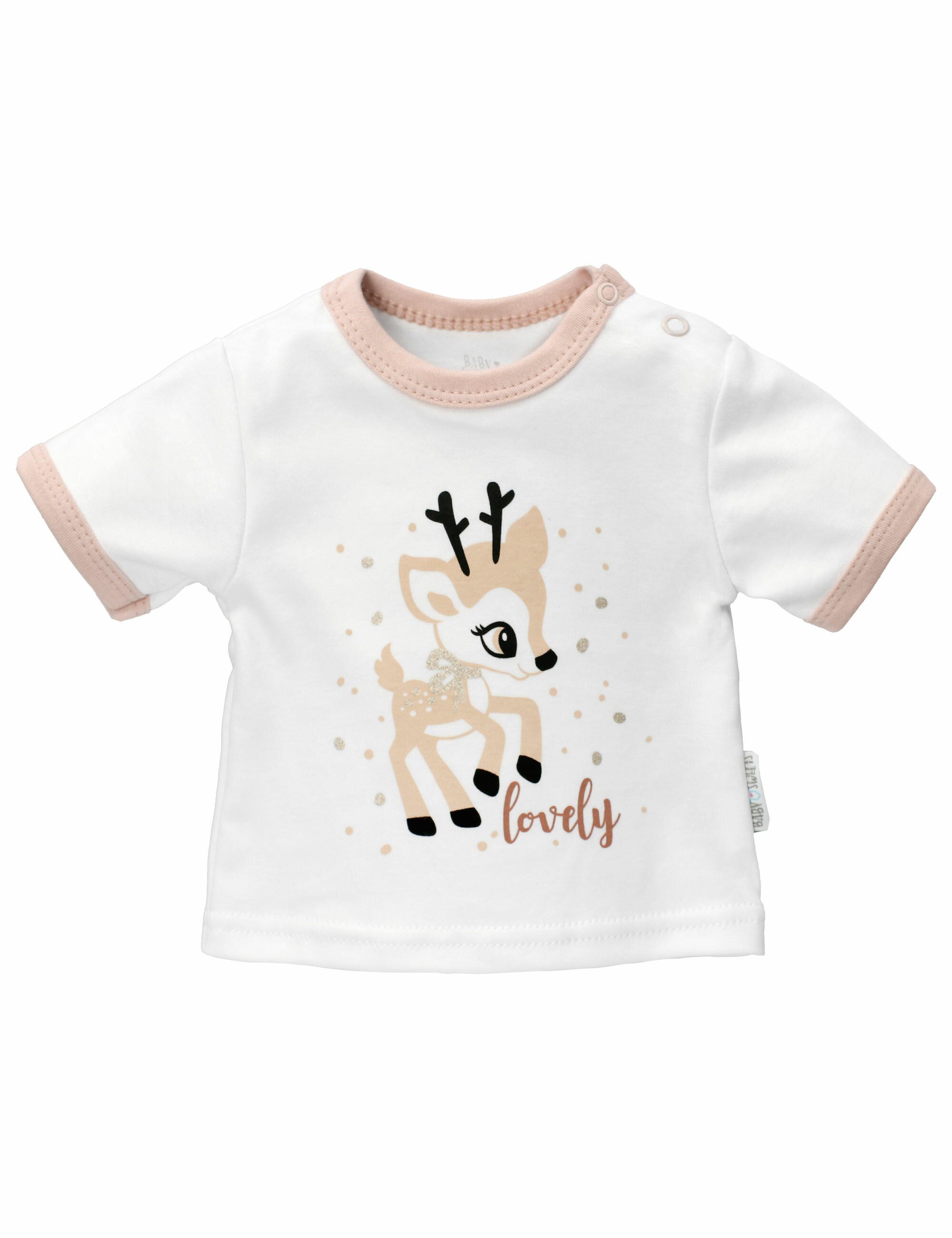 Baby Sweets T-Shirt T-Shirt weiß (1-tlg) Reh