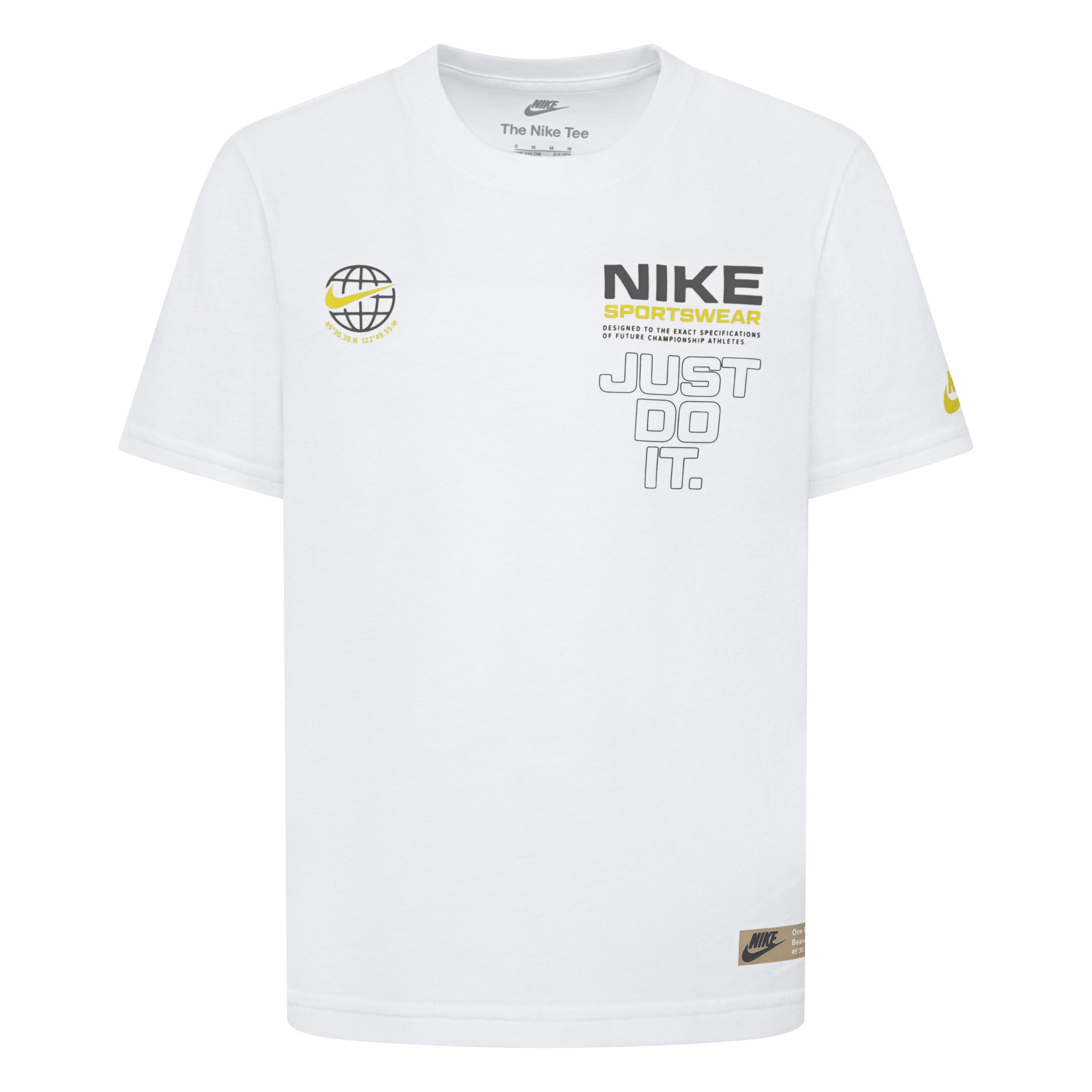 Nike Sportswear T-Shirt NKB SPORTSWEAR GLOBE mit Rundhalsausschnitt, Kurzarm-Design, aus Baumwolle und Polyester