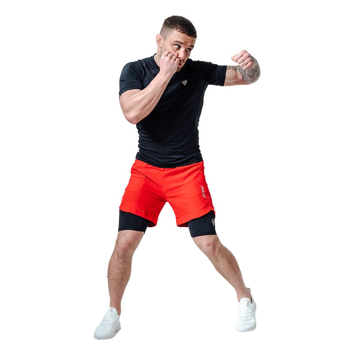 RDX Trainingsshorts T16 2-in-1-Kompressions-MMA-Shorts