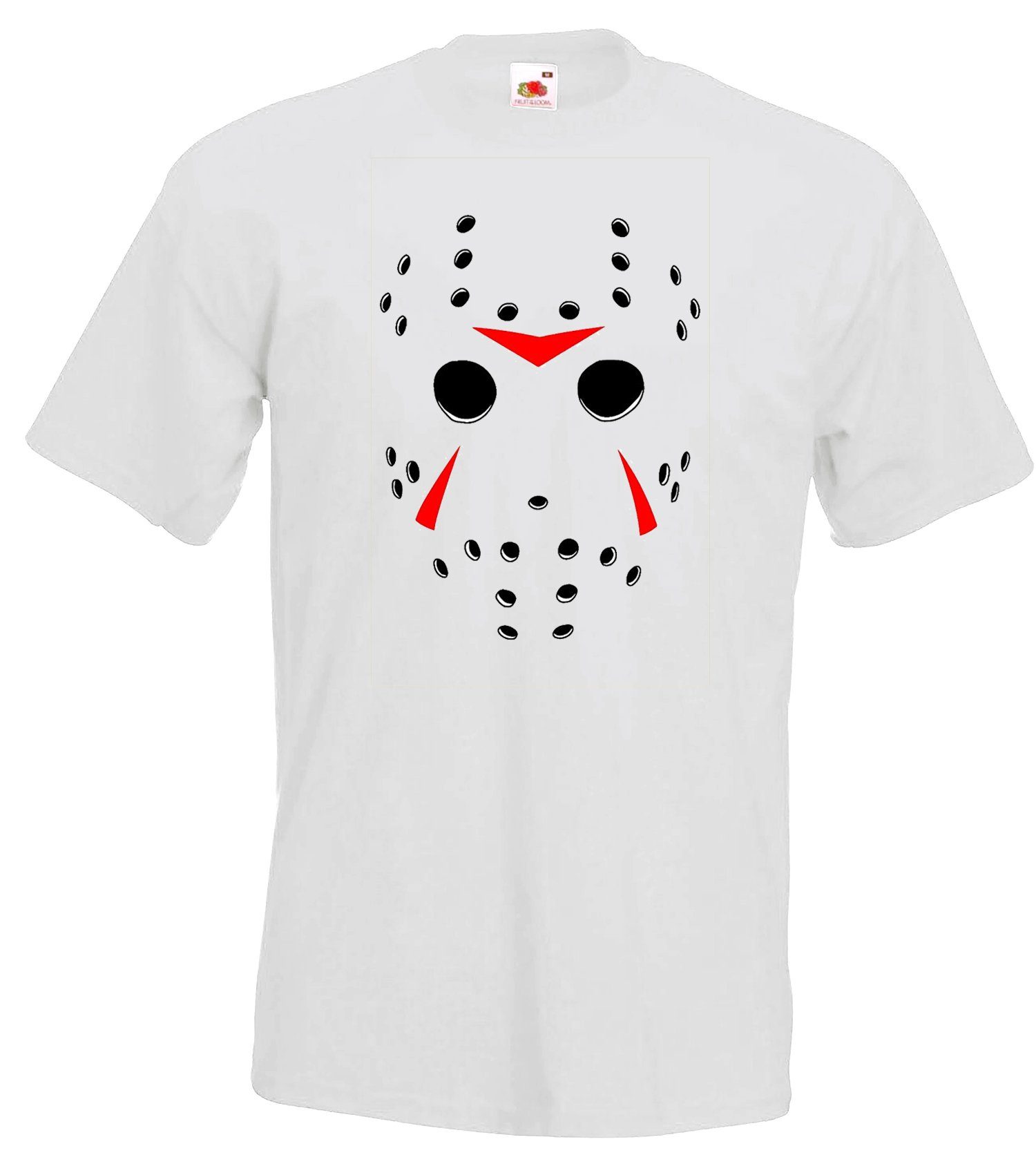 Youth Designz T-Shirt Jason America Herren T-Shirt mit Trendigem Frontprint Weiß