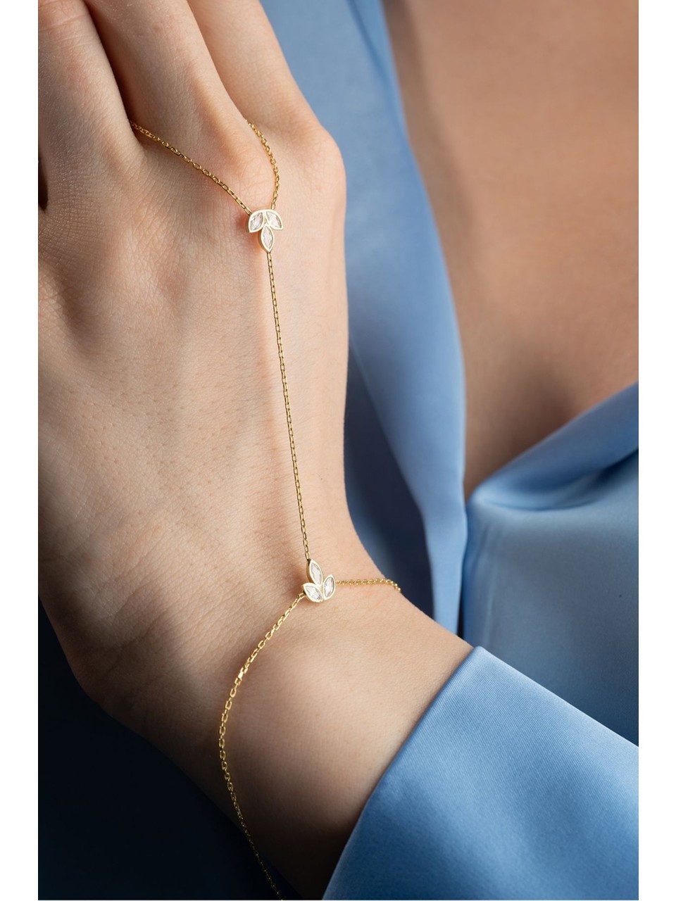 Nisan Ketten und Armband Set, 925 Sterling Silber Lotus-Handkette – Goldpla günstig online kaufen