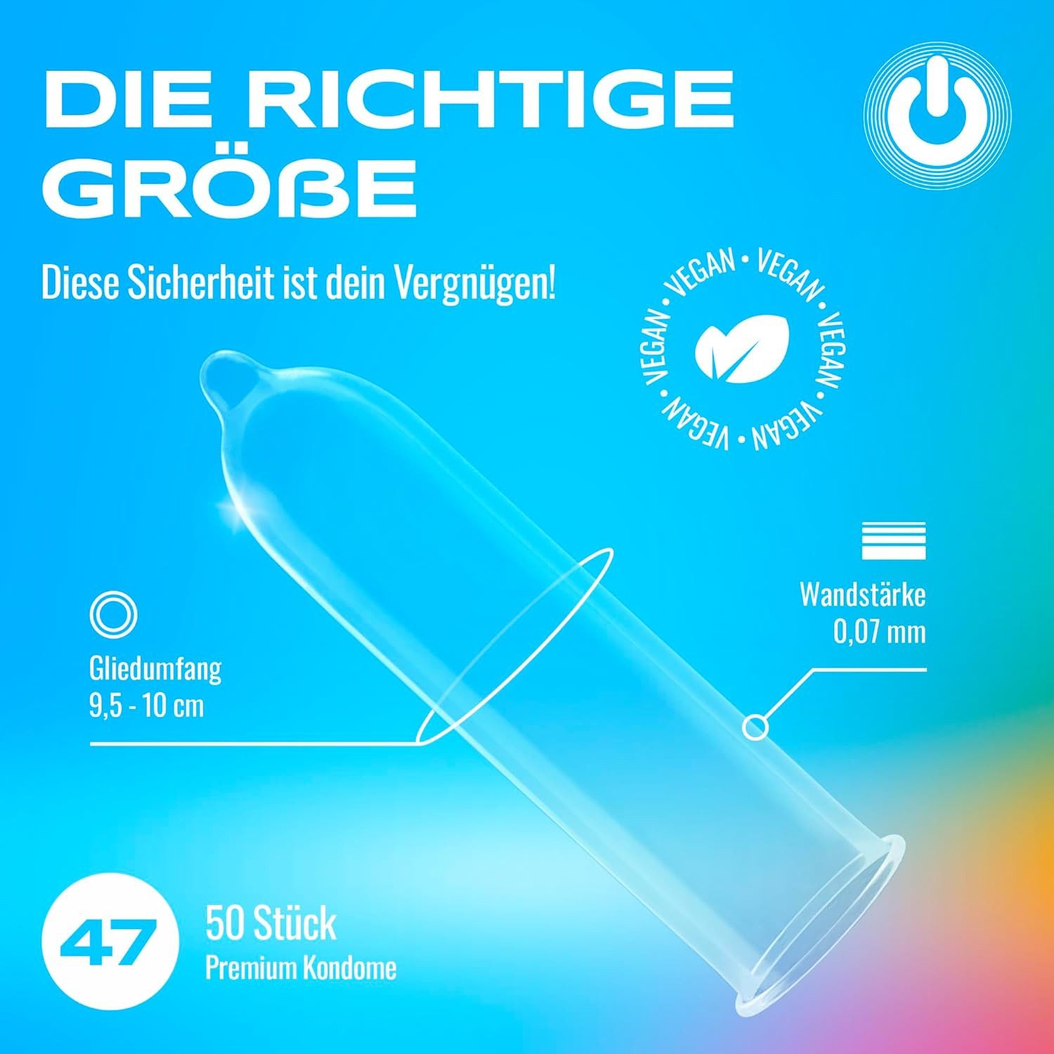 ON Condoms Kondome ONsize verschiedene Größen, perfekte Passform, Moderne Marke, faires Kondom