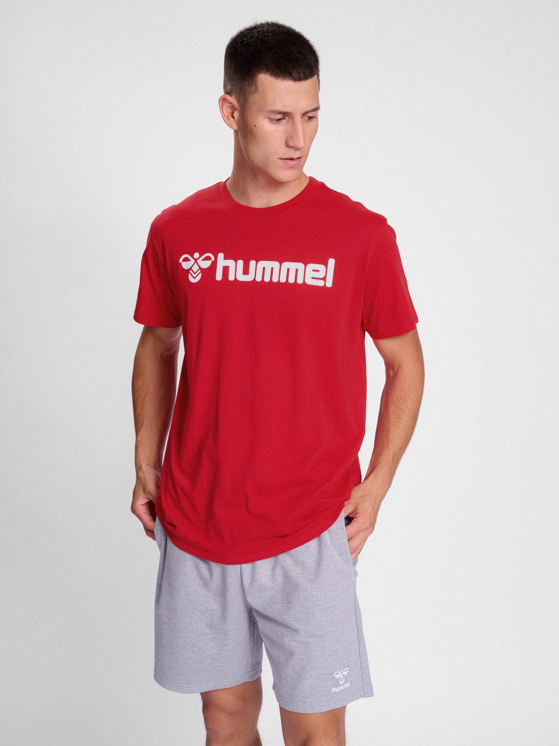 hummel T-Shirt Regular Fit Stretch Rundhalsausschnitt günstig online kaufen