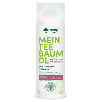 alkmene Haarshampoo Teebaumöl Anti Schuppen Shampoo weniger Schuppen in 2 Wochen - vegan, 1-tlg.