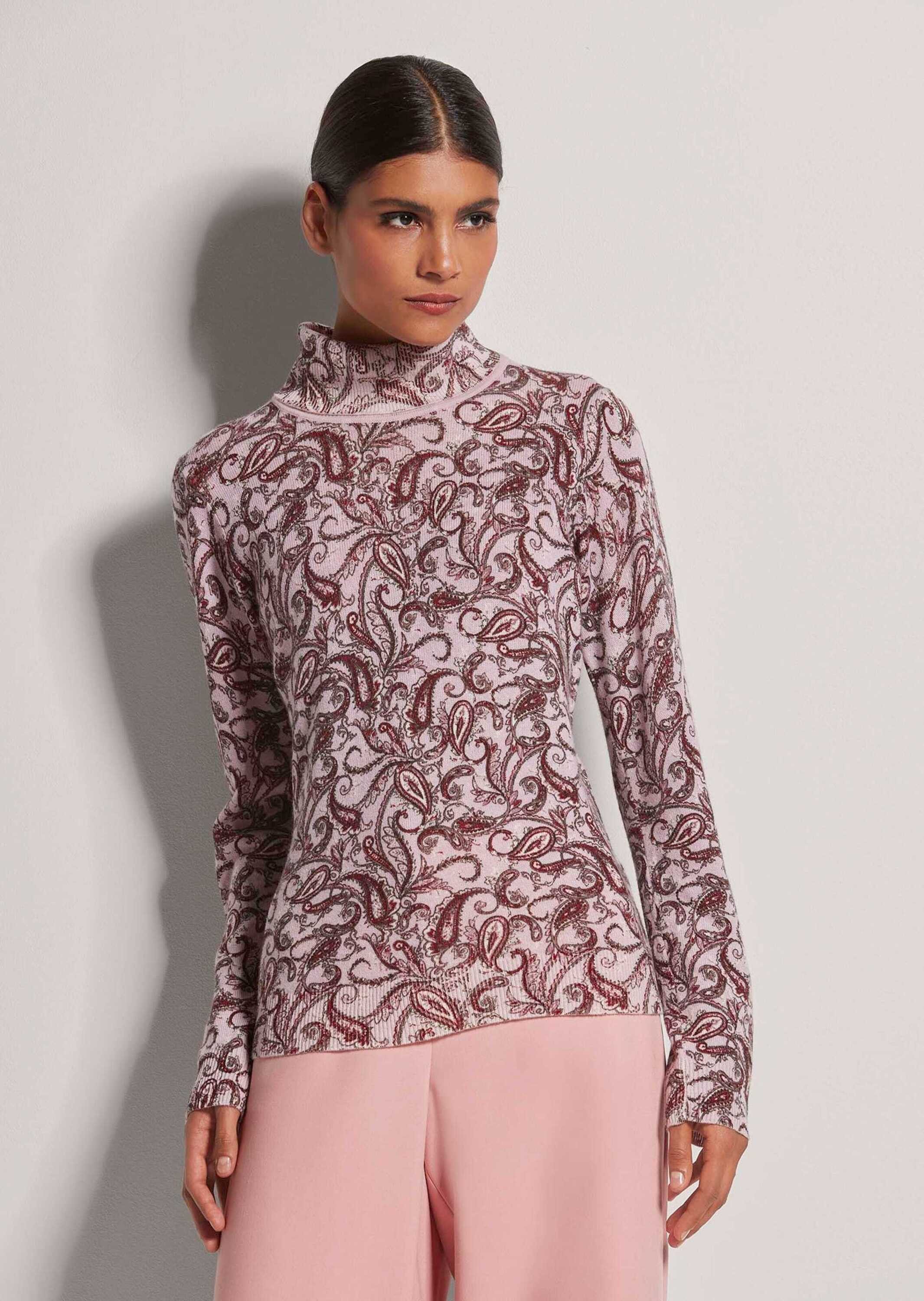 MADELEINE Strickpullover Kaschmir-Pullover mit Unikat-Print günstig online kaufen