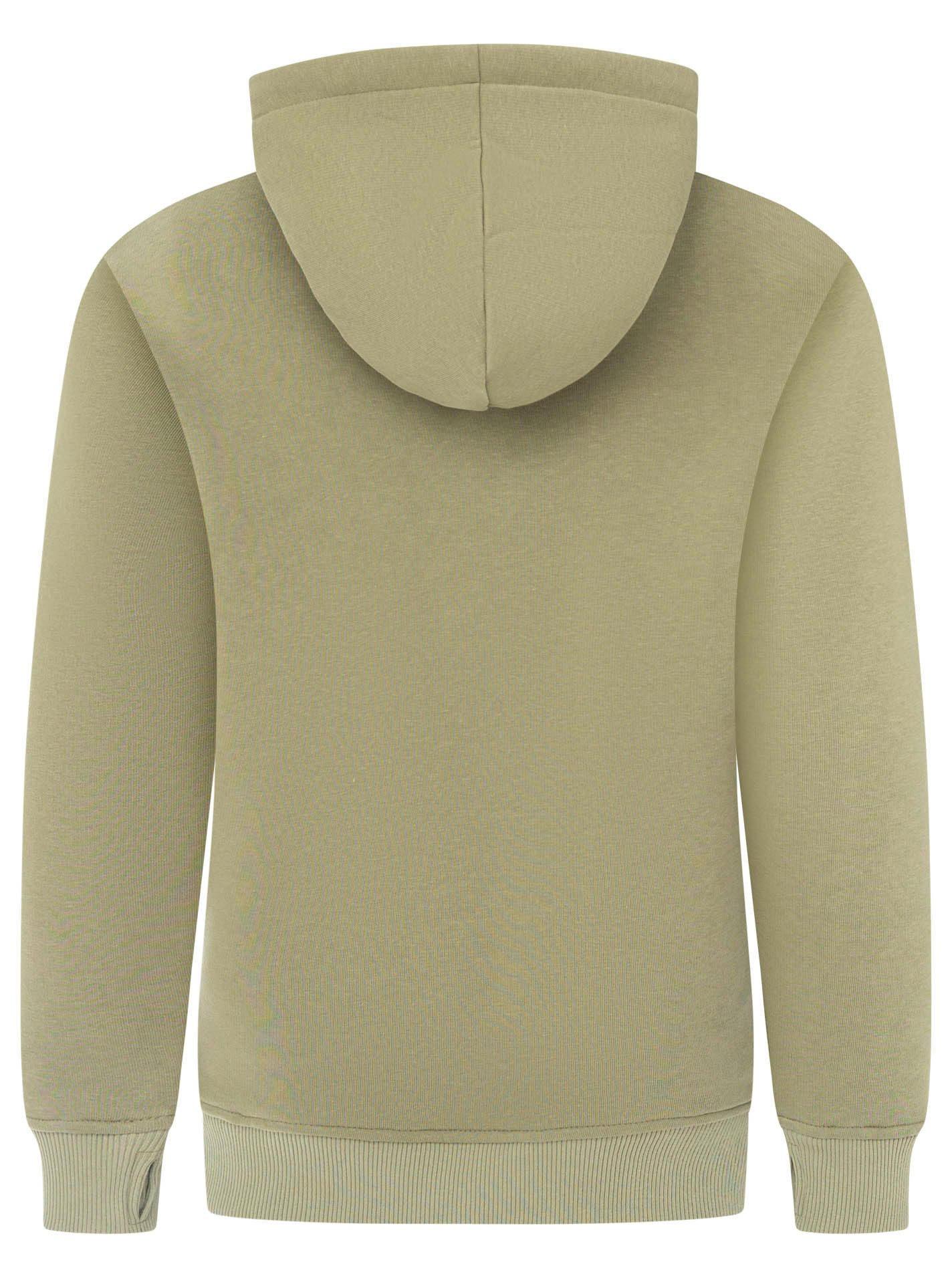 Zwillingsherz Hoodie "happy" großer „Happy“ Print, Kapuze mit Kordel, elastische Bündchen – Bild 4 von 5