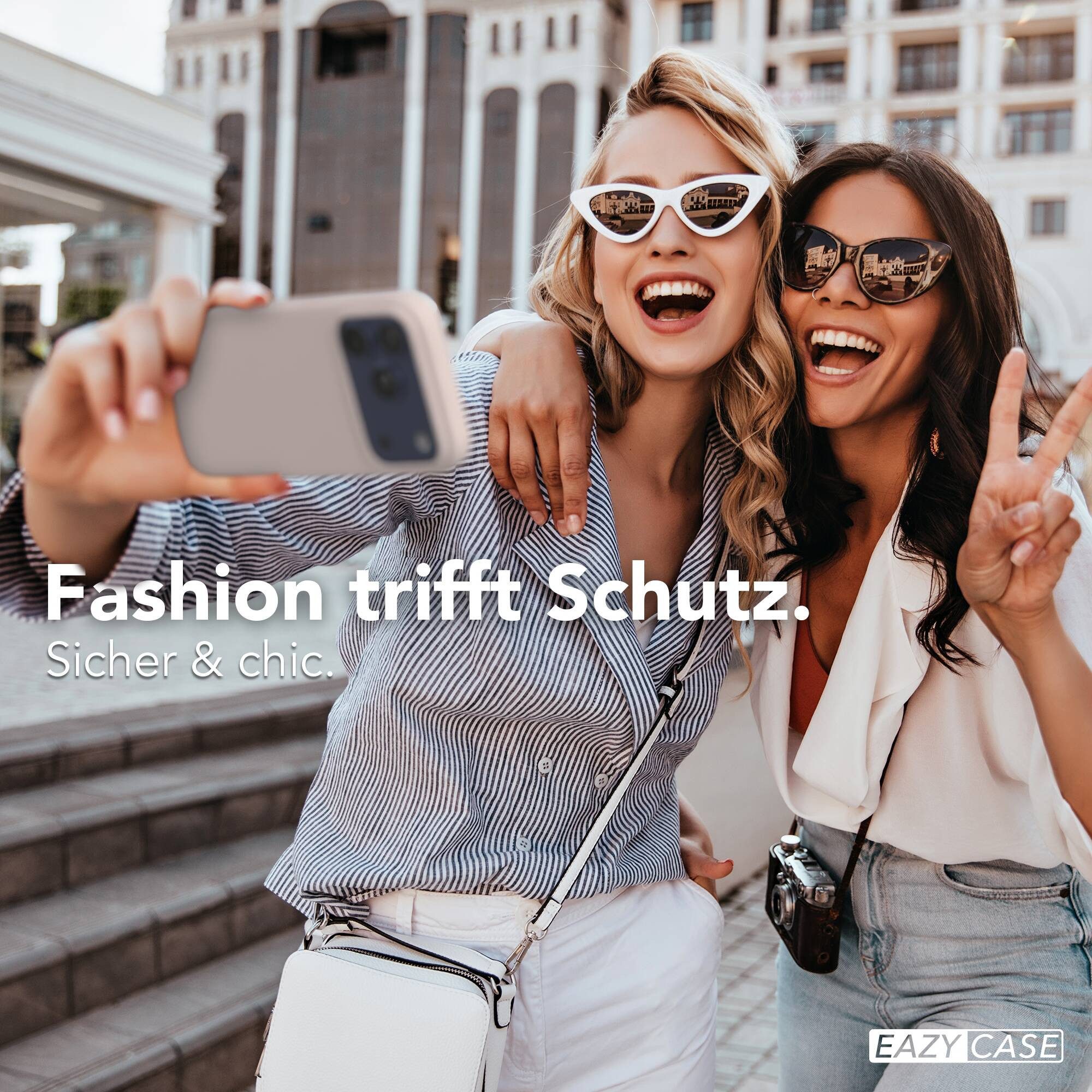EAZY CASE Handyhülle für Apple iPhone 17 Pro Hülle Silikon 6,3 Zoll, Schutzhülle TPU MagSafe und Kameraschutz stoßfest Handyhülle Rose – Bild 4 von 5