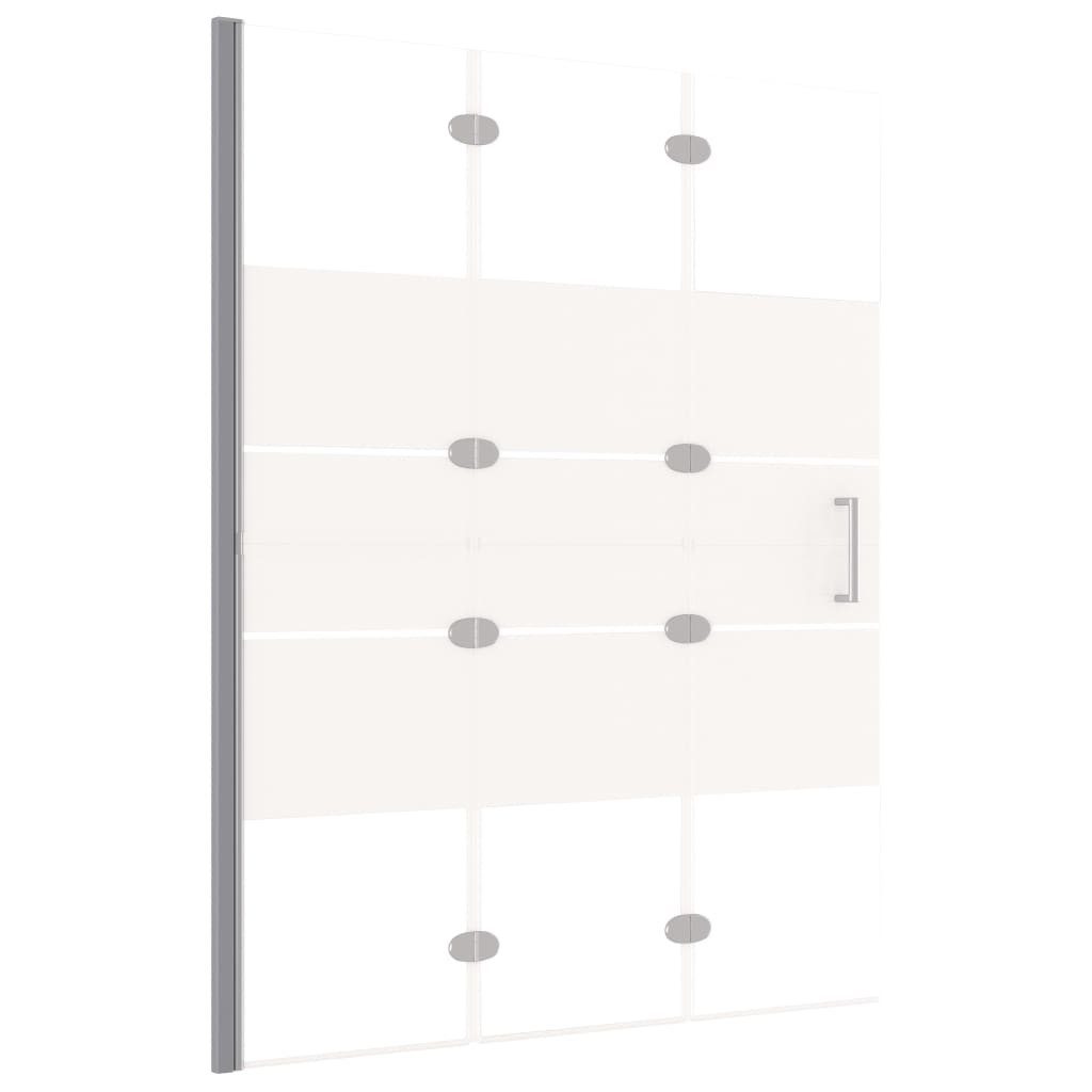 vidaXL Duschwand Faltbare Duschkabine ESG 100x140 cm Weiß