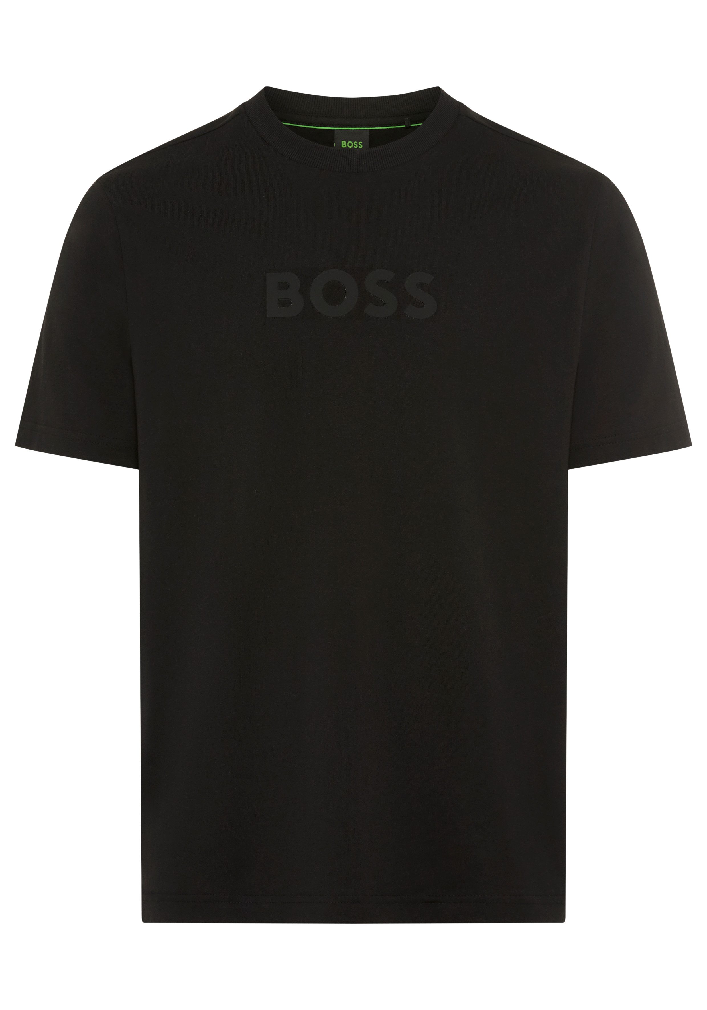 BOSS GREEN T-Shirt Rundhalsausschnitt, Regular Fit, Boss-Logodruck