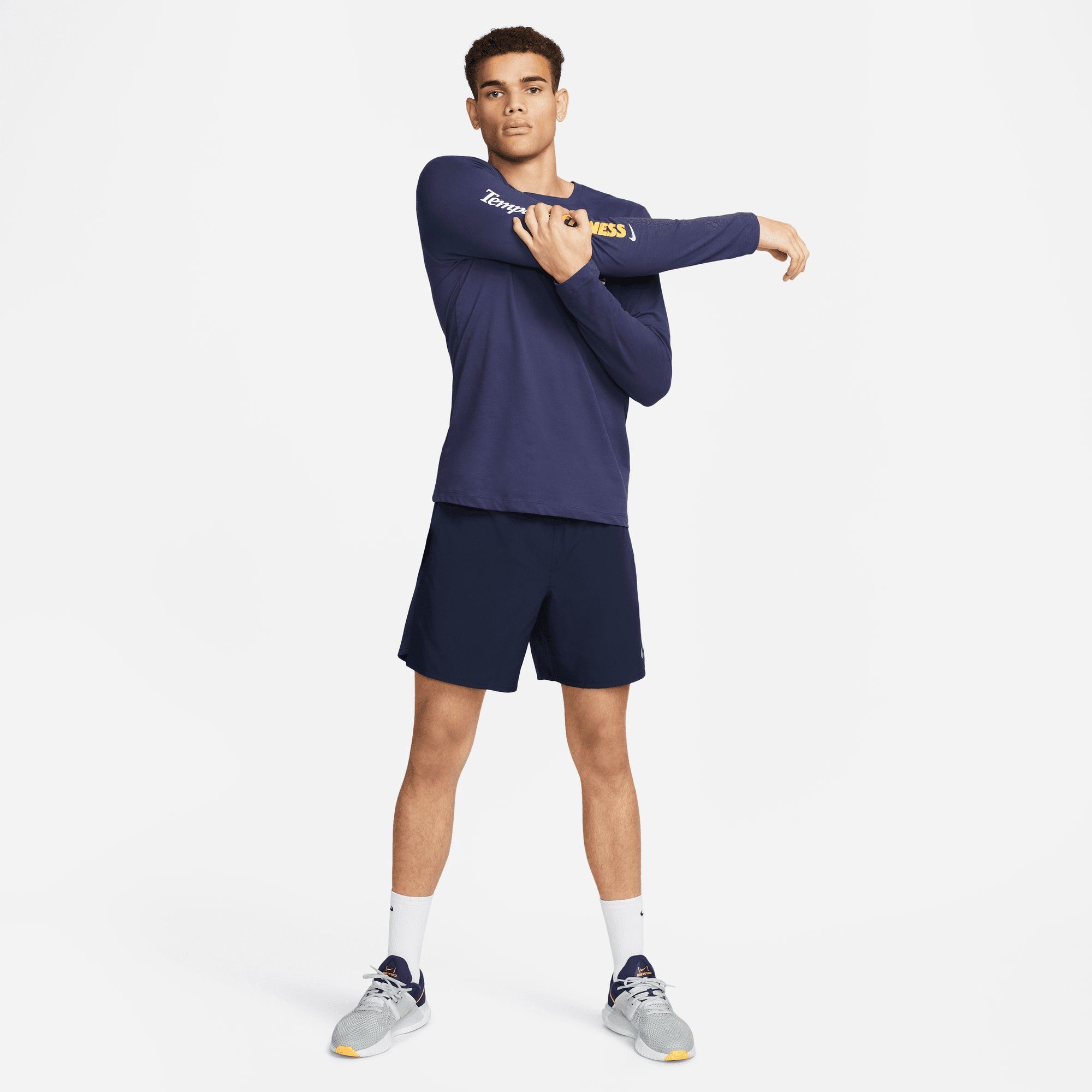 CHALLENGER Laufshorts Nike -IN-1 SILV VERSATILE MEN'S SHORTS DRI-FIT OBSIDIAN/OBSIDIAN/BLACK/REFLECTIVE "