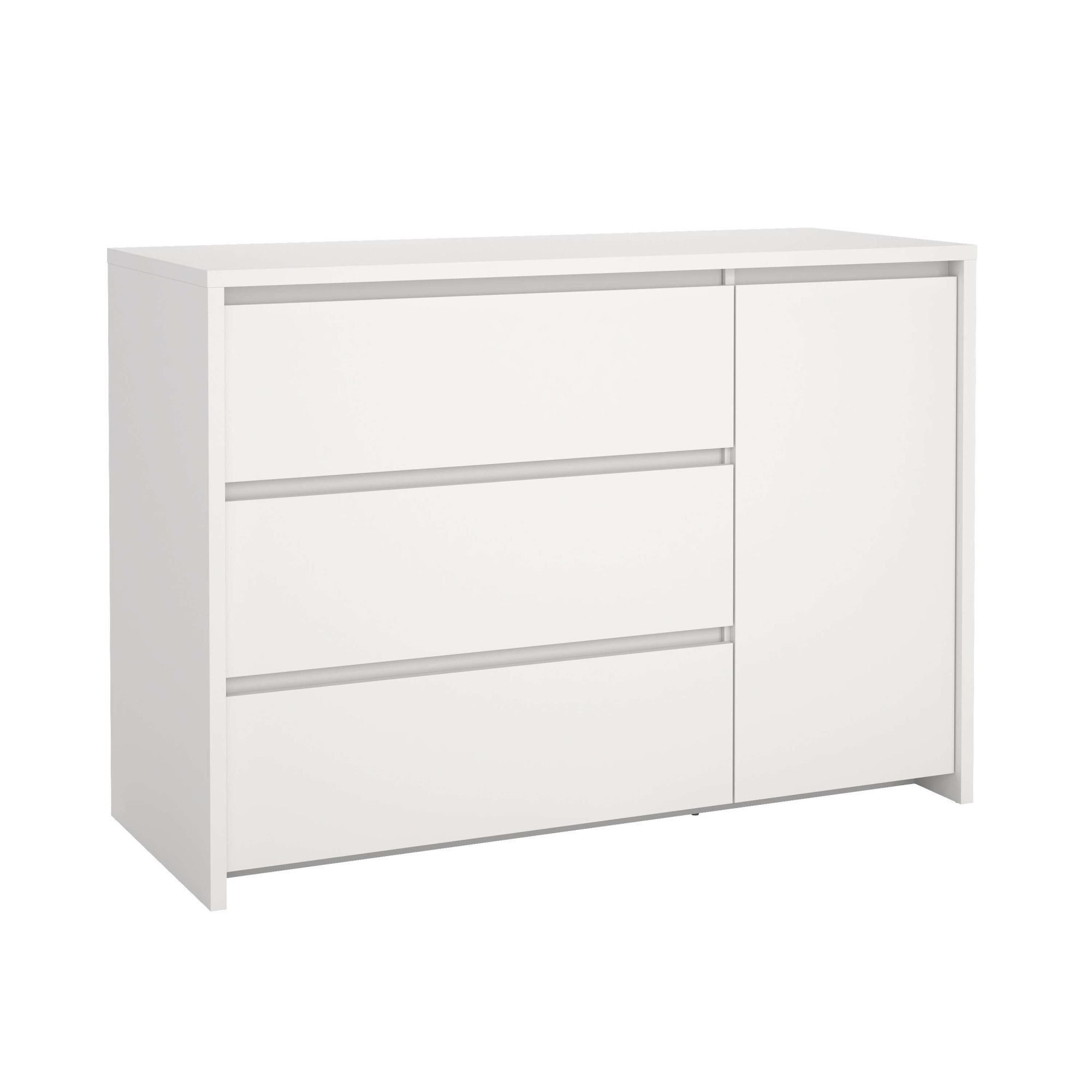 Home affaire Sideboard Next Sideboard mit 1 Tür und 3 Schubladen, Tiefe Bauweise für mehr Stauraum