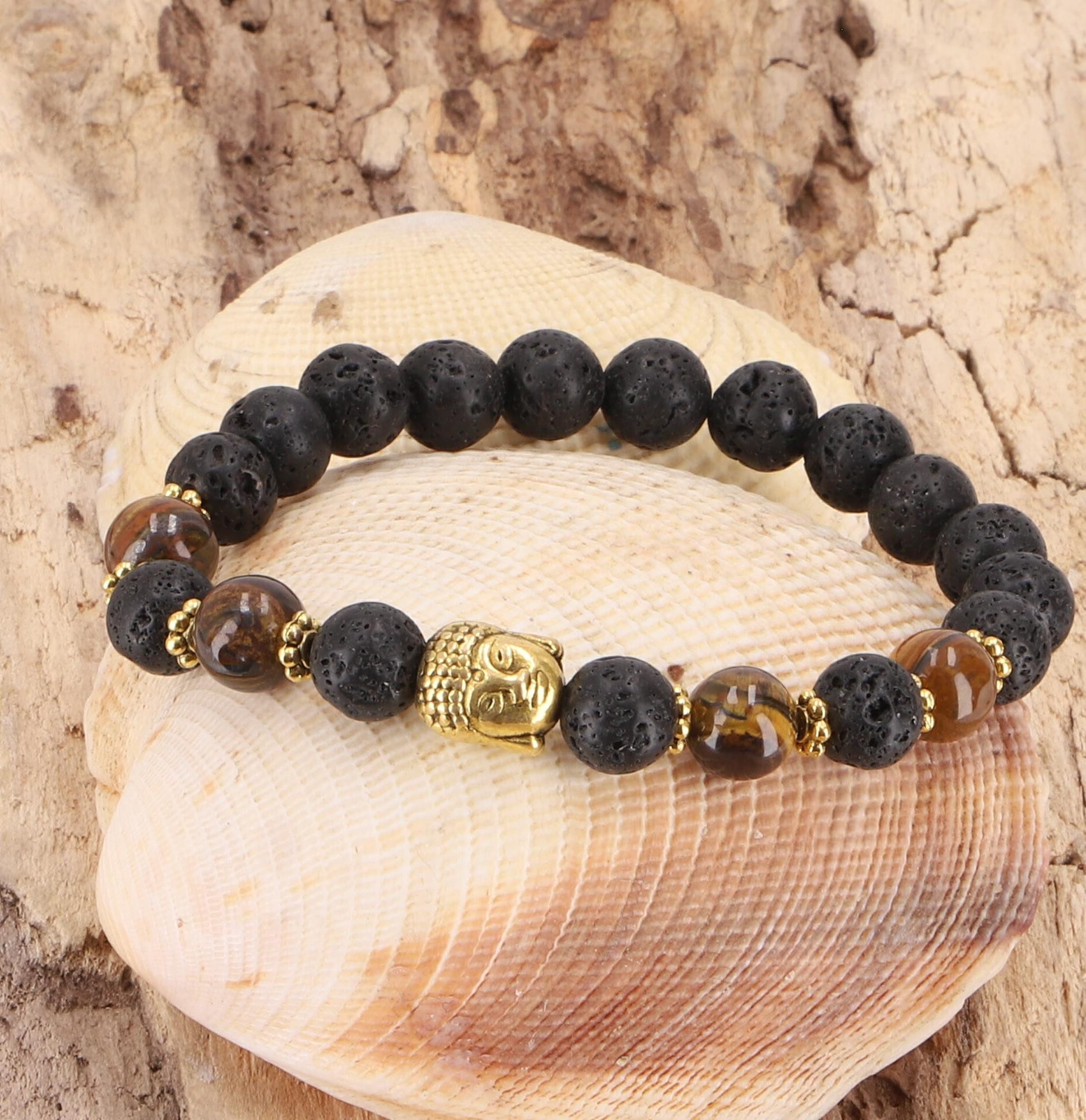 Guru-Shop Armreif Mala Armband, Handmala Buddhaperle,..