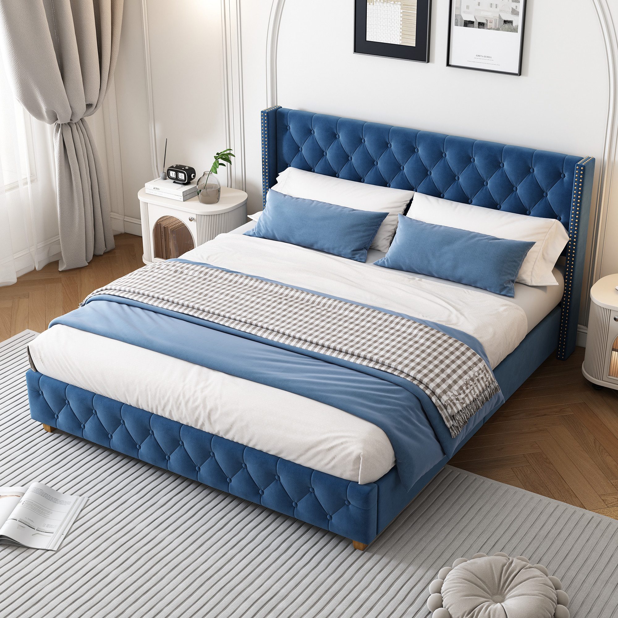STILVORA Polsterbett Jugendbett 160×200cm Bettgestell Kinderbett,Schaumstof günstig online kaufen