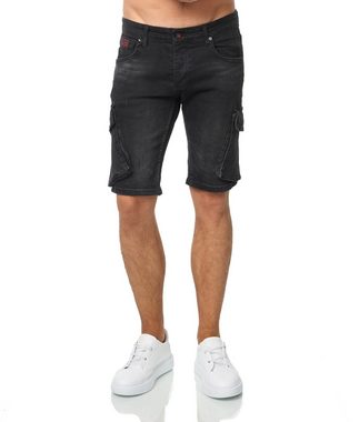 Denim House Jeansshorts Cargo Short Jeans in Schwarz Herren Bermuda Schwarz 31