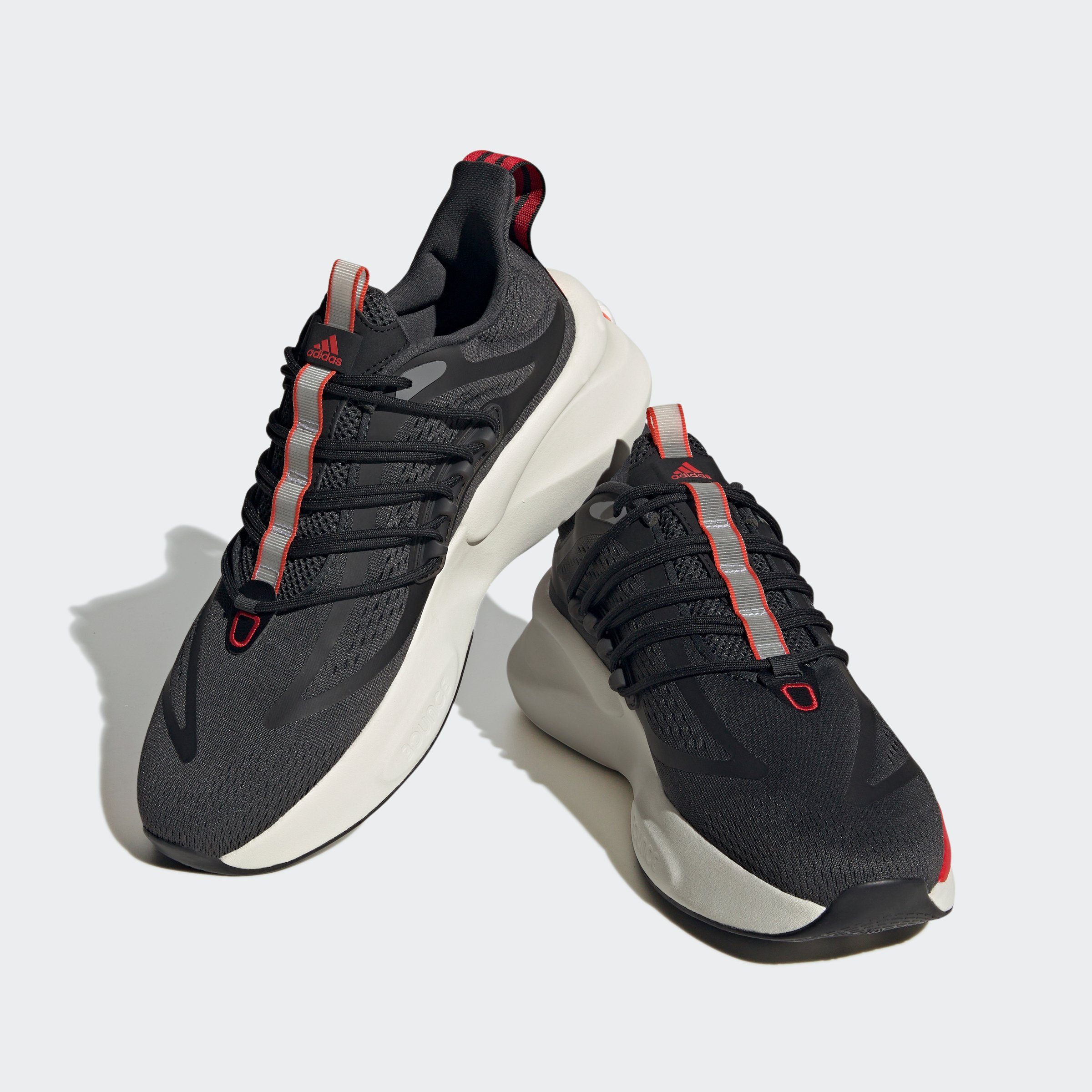 adidas Sportswear ALPHABOOST V1 Sneaker Carbon / Bright Red / Grey Three