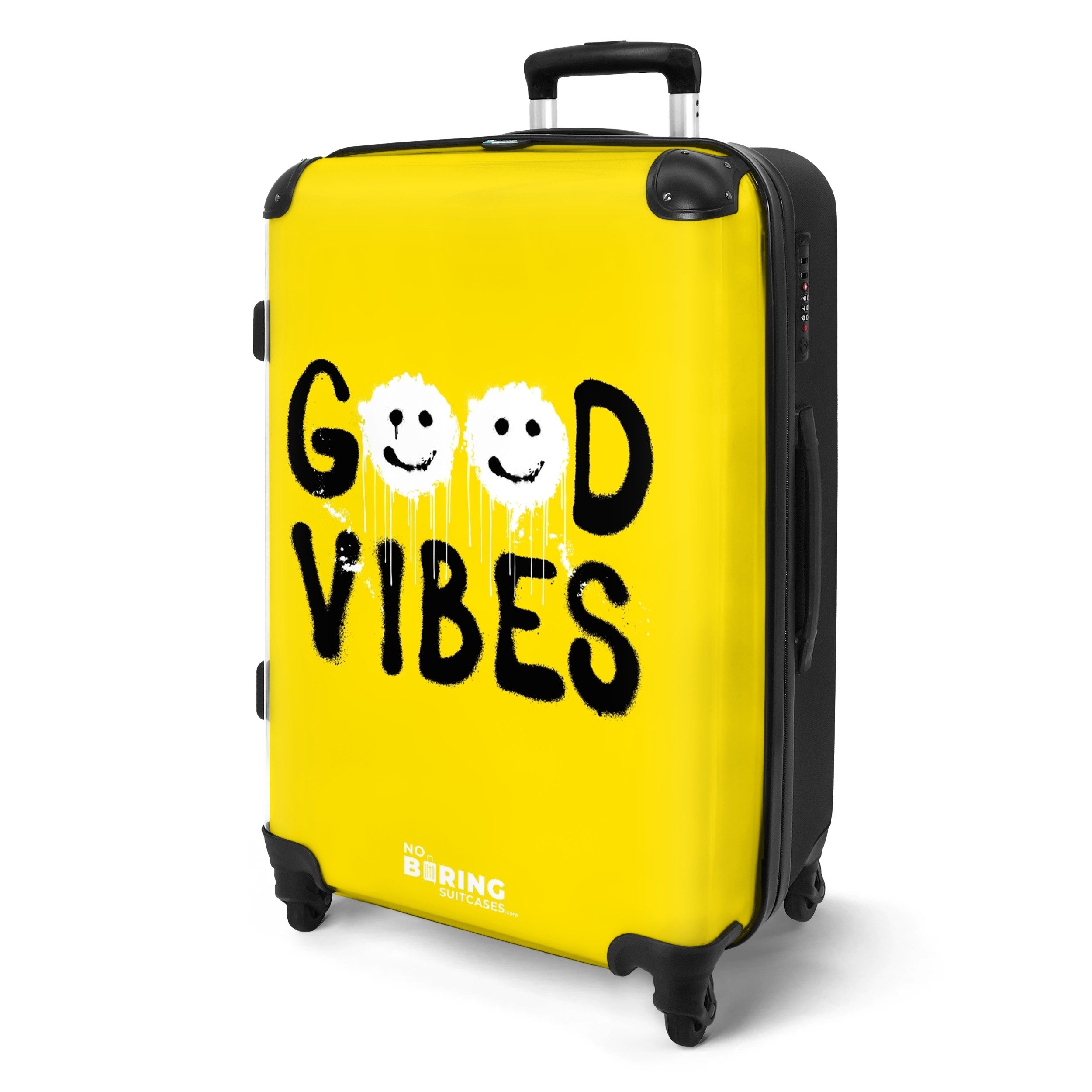 NoBoringSuitcases.com© Hartschalen-Trolley Schwarze Aerosolbuchstaben mit w günstig online kaufen