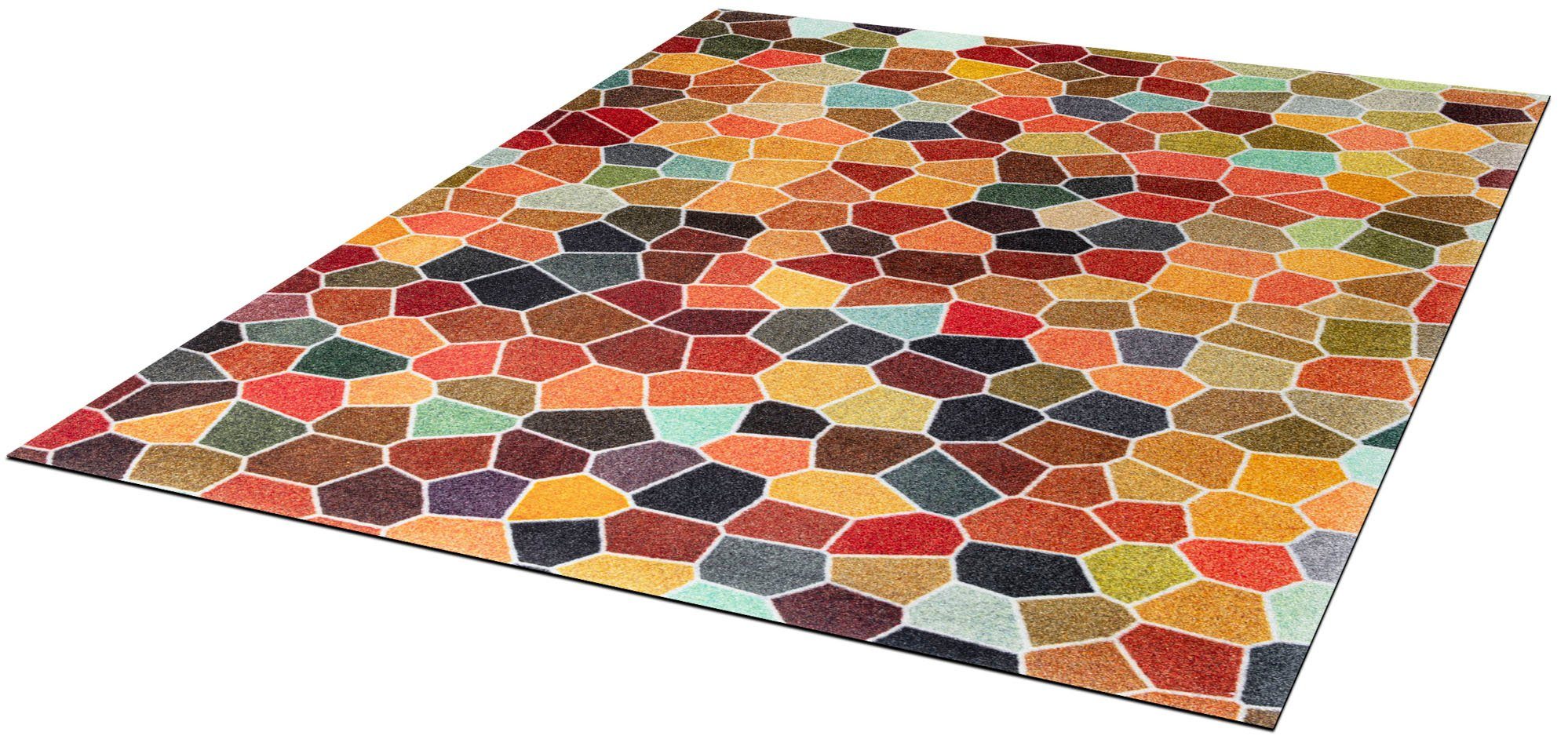 Teppich Splendour, wash+dry by Kleen-Tex, rechteckig, Höhe: 9 mm | Kurzflor-Teppiche