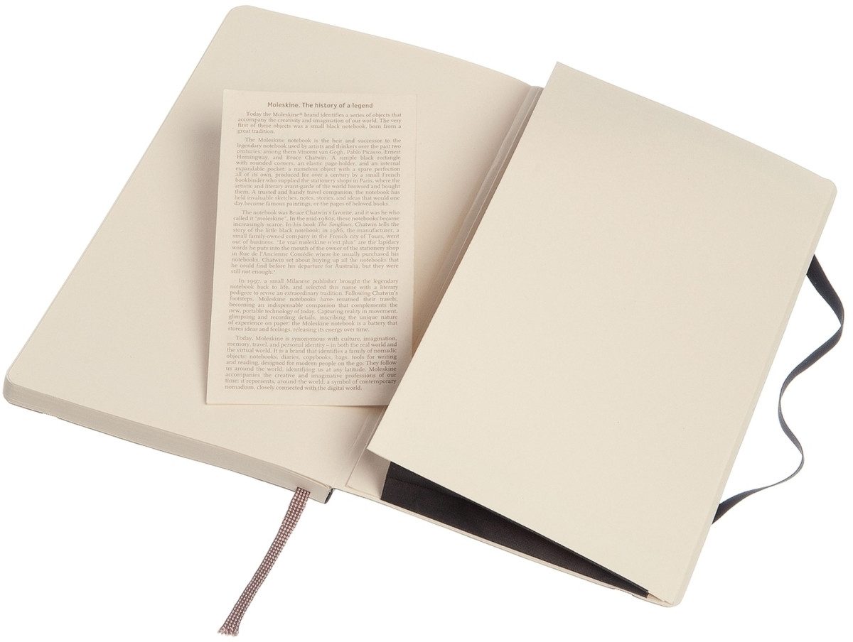 Notizbuch Notizbuch Large A5 Punktraster Softcover schwarz