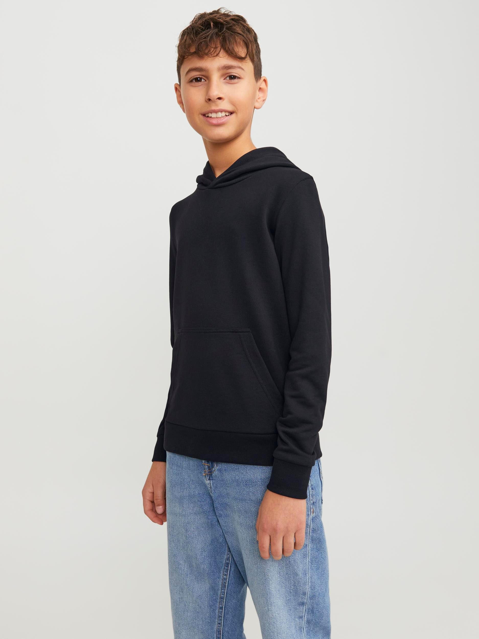 Jack & Jones Junior Hoodie JNR JJEBRADLEY SWEAT HOOD black NOOS