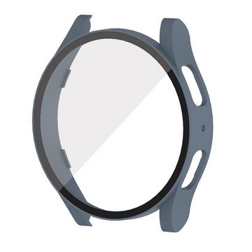 Wigento Smartwatch-Hülle Für Samsung Galaxy Watch 5 40 mm 360 Grad Schock Hülle + H9 Hart Glas Tasche Etuis Grün Orig.