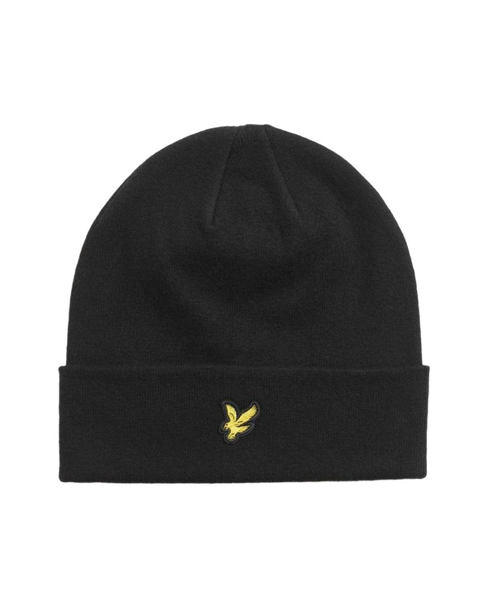 Lyle & Scott Beanie Mütze Lyle&Scott Cotton Merino Beanie breiter Umschlag günstig online kaufen