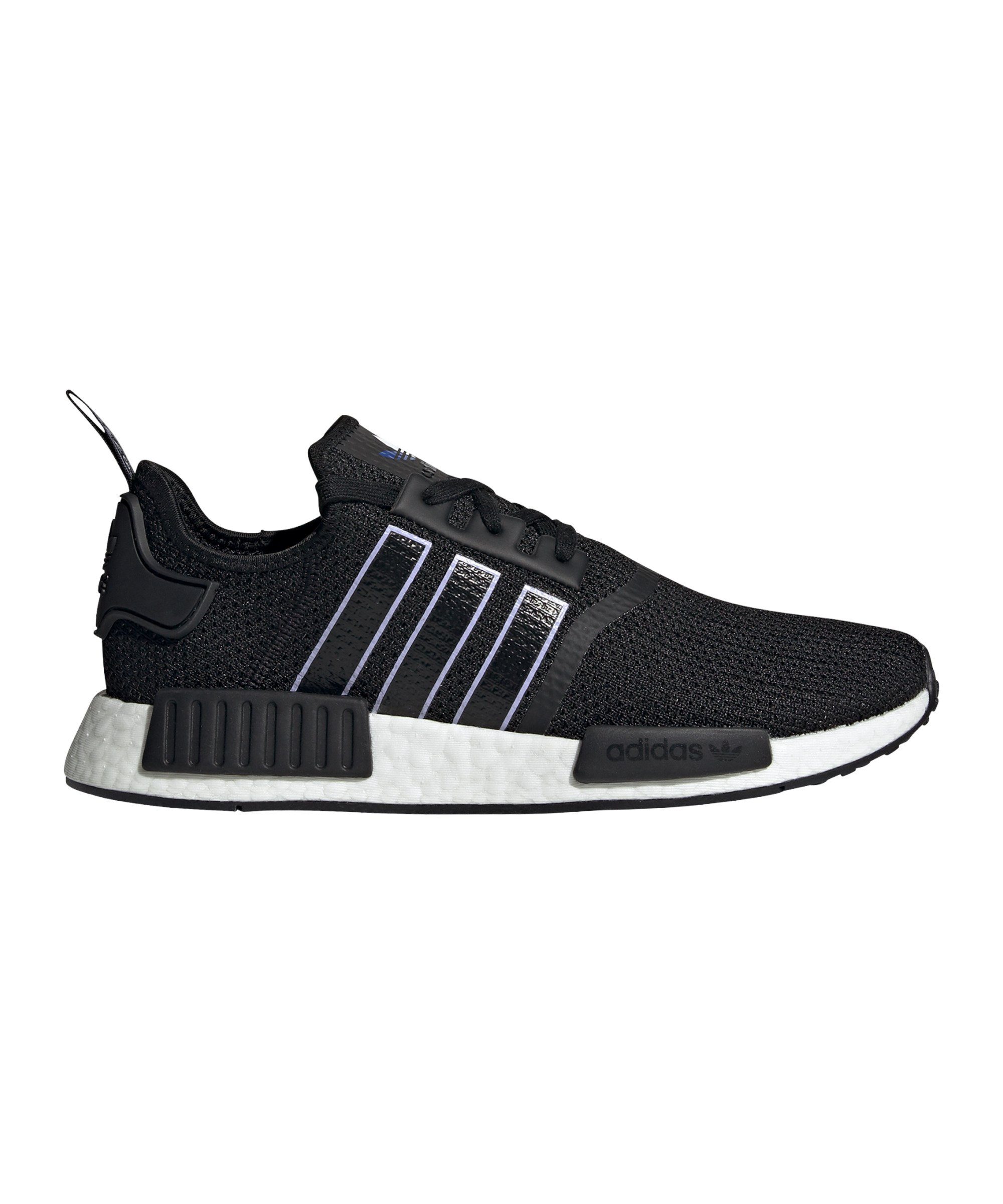 adidas Originals NMD_R1 Sneaker schwarzlilaweiss