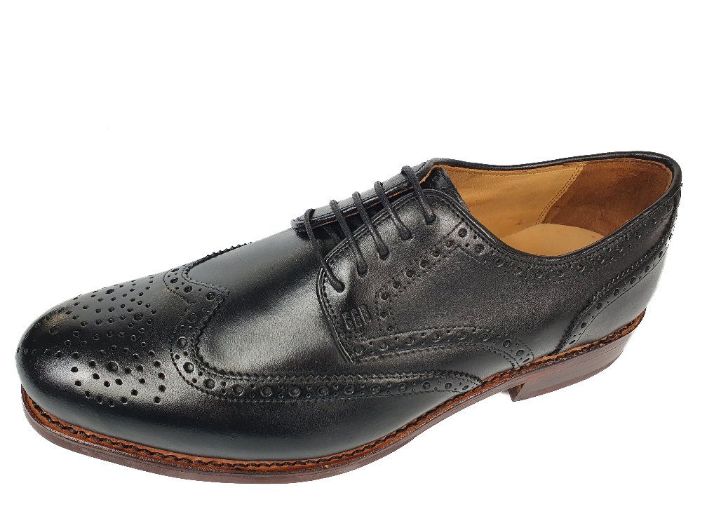 GORDON & BROS G&B-2318-LEVET-Flex Budapester Kalbsleder, Goodyear Welted Rahmengenäht, Flexible Gummisohle