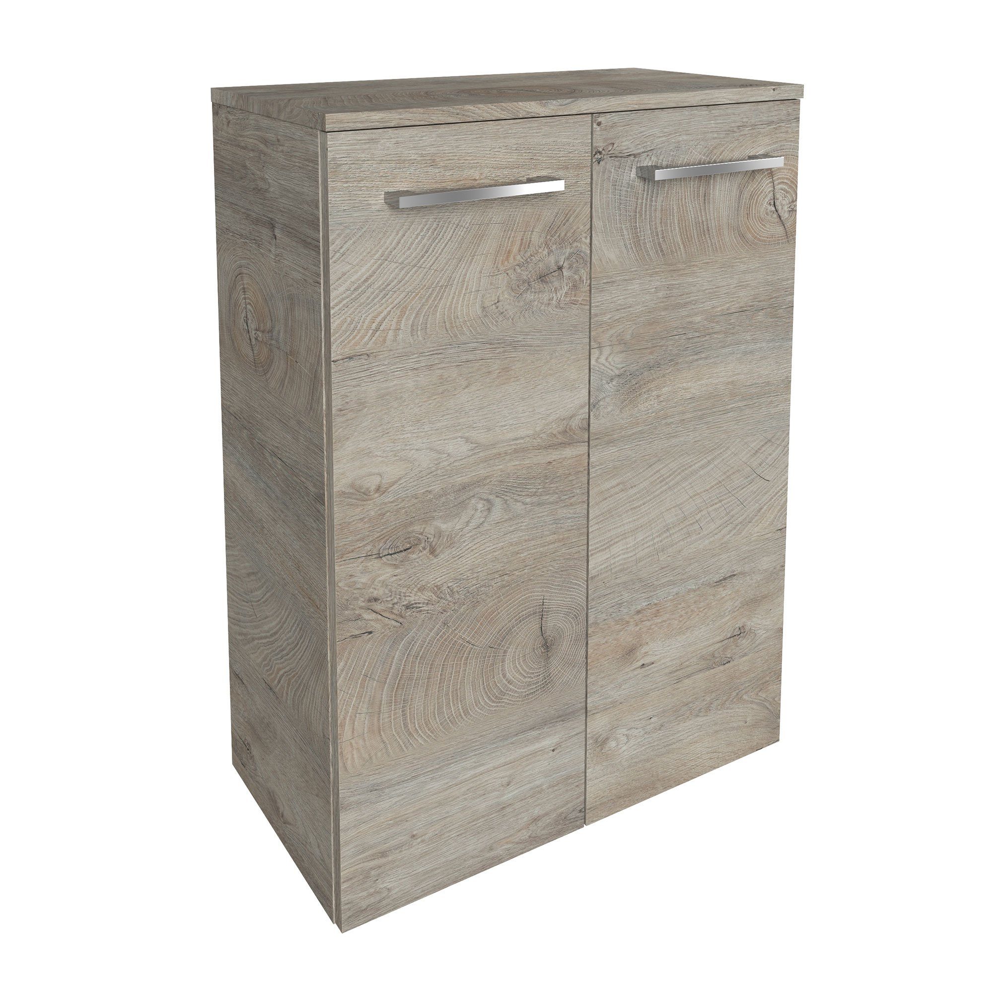 Korpusfarbe: B.Style Oak Frontfarbe: cm 60 Midischrank Midischrank Doppel- Nature FACKELMANN