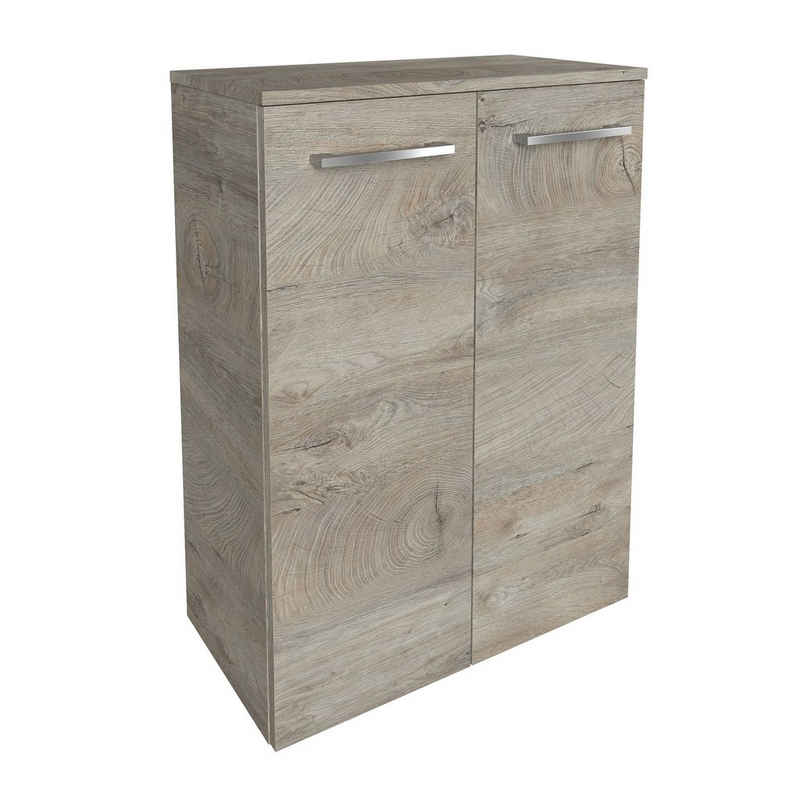 FACKELMANN Midischrank B.Style Doppel- Midischrank 60 cm Korpusfarbe: Nature Oak Frontfarbe: