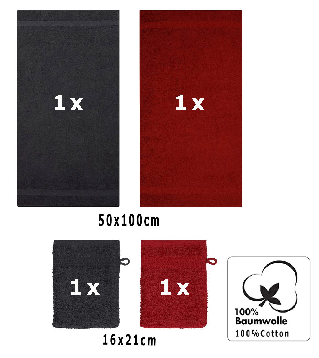 Betz Handtuch Set 4 tlg. Handtuch günstig online kaufen