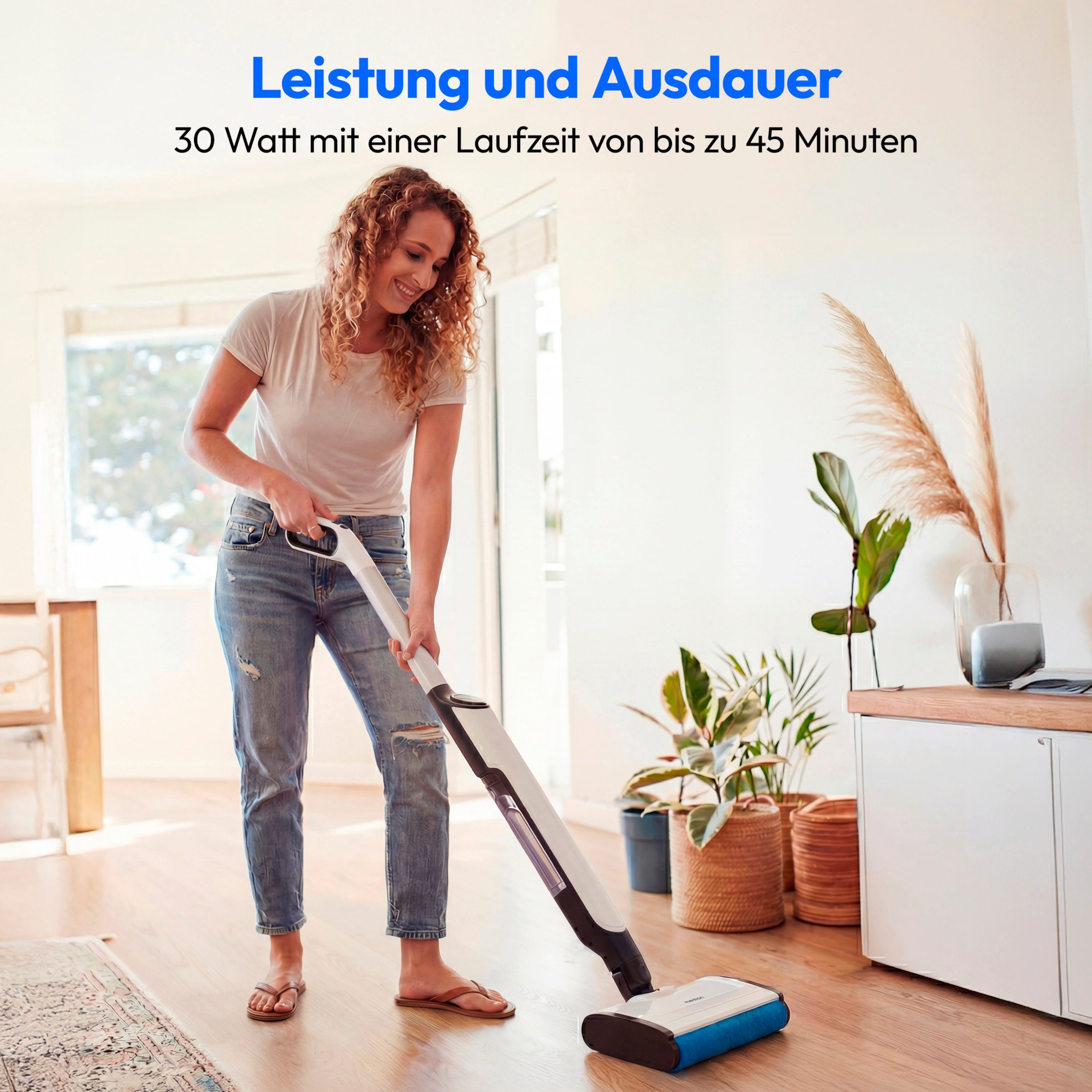 Medion® Hartbodenreiniger MEDION LIFE H11 Hartbodenreiniger, 30 W, beutellos, Zyklon-Technologie,max. Saugleistung 26 kPa /400W,integriertes Zubehör