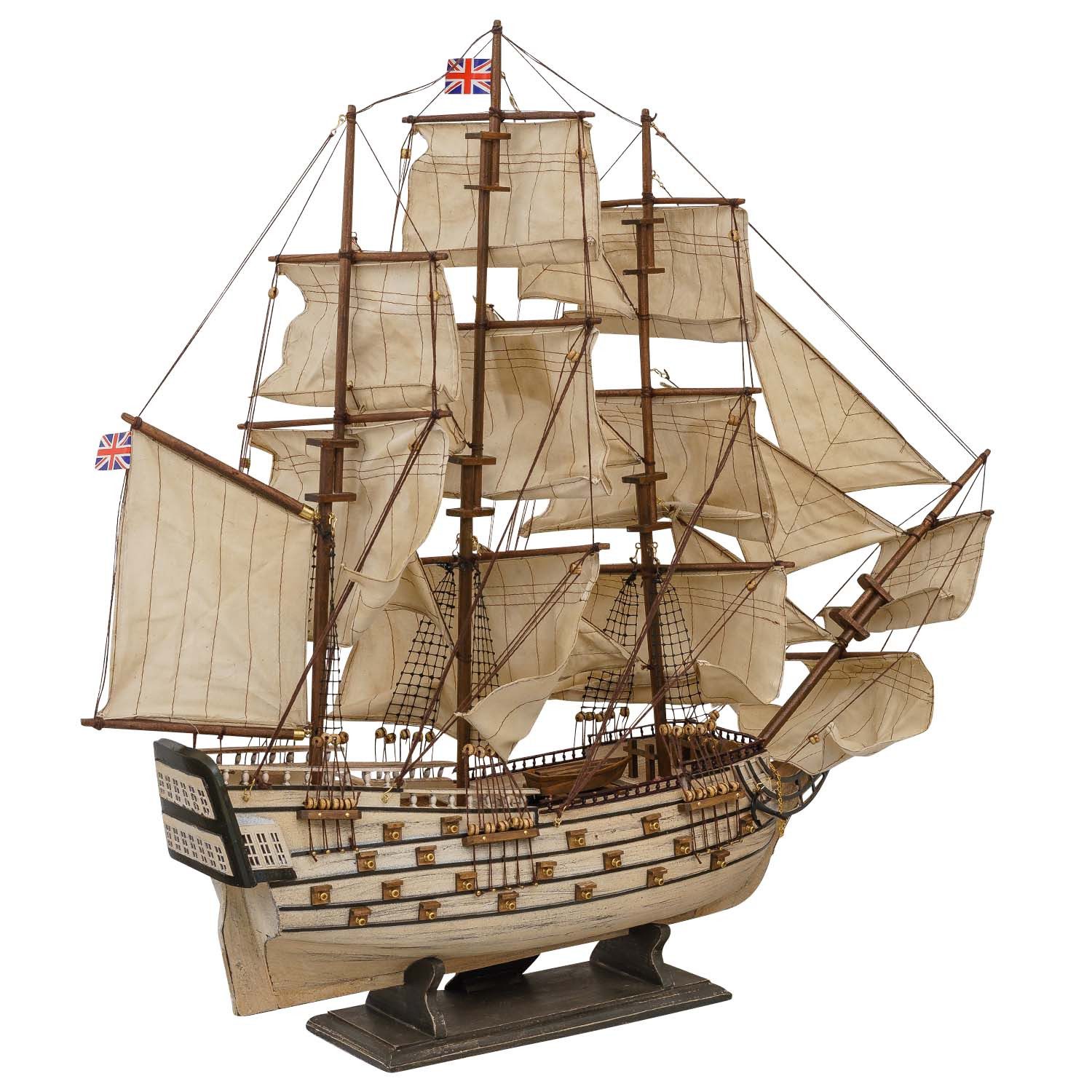 Dekoobjekt Modellschiff HMS Victory England Holz Schiff Segelschiff 86cm kein Bau