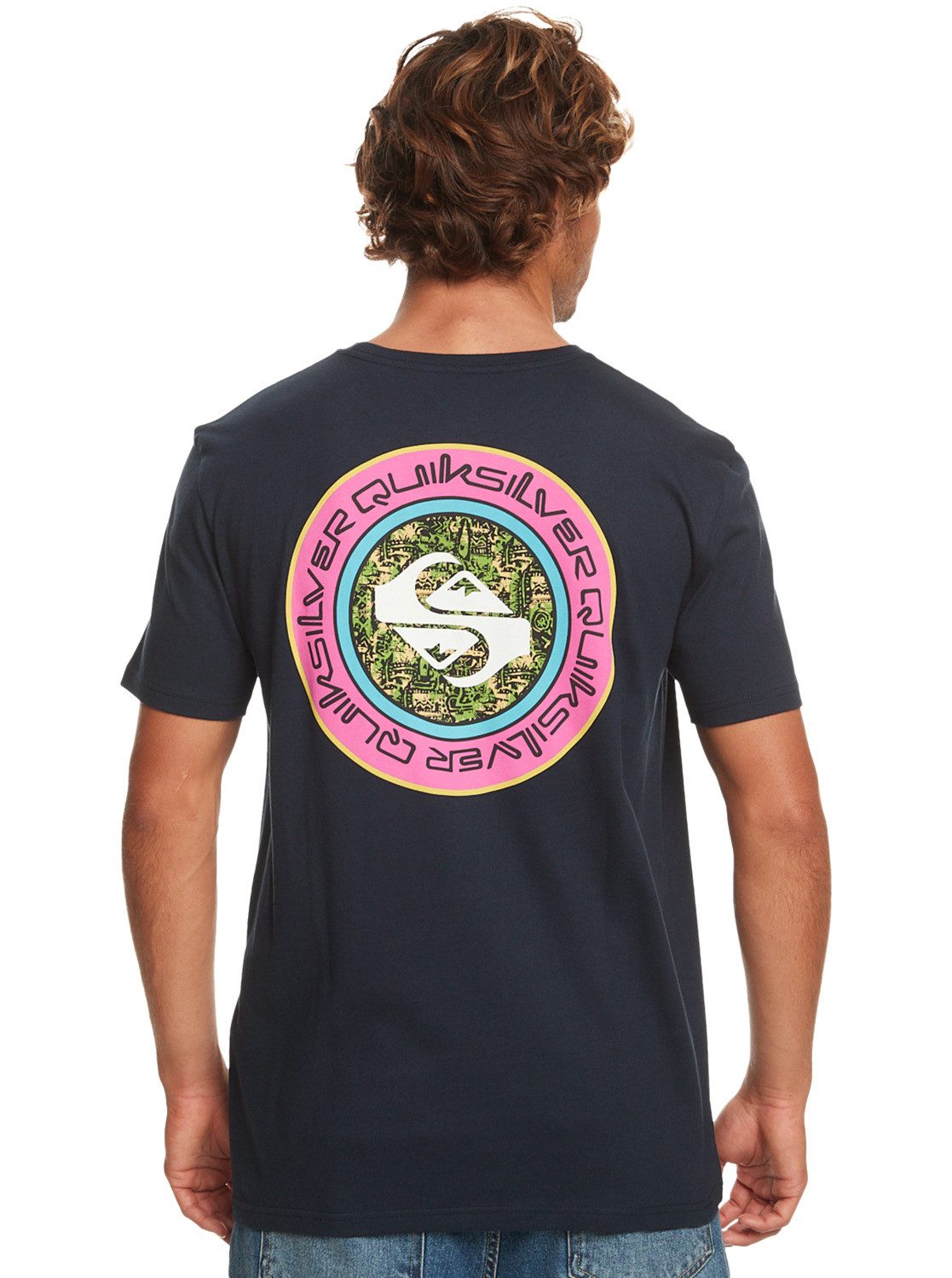Navy Blazer Quiksilver Circle T-Shirt Omni