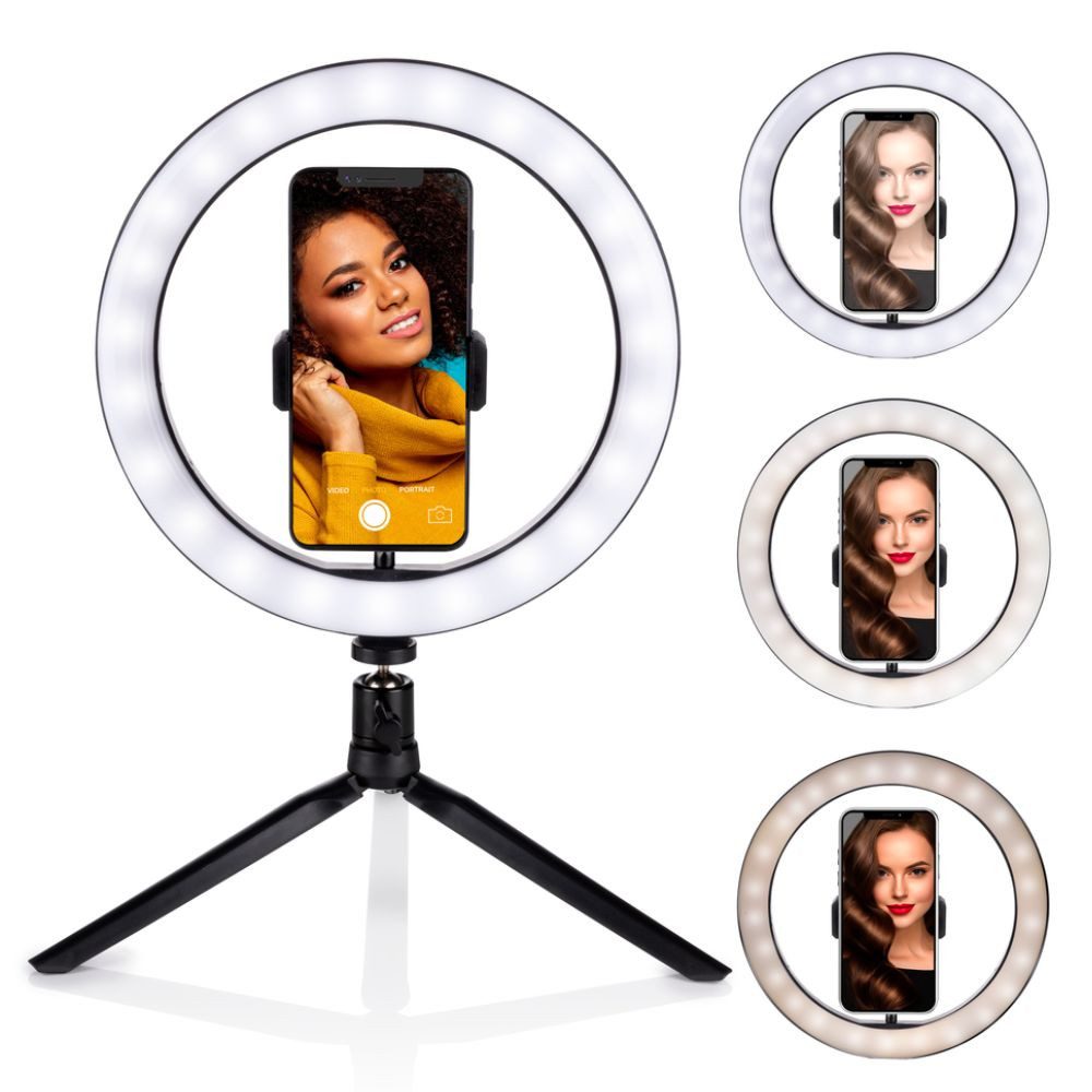 Selfie-Stick Grundig Ringlicht auf Stativ