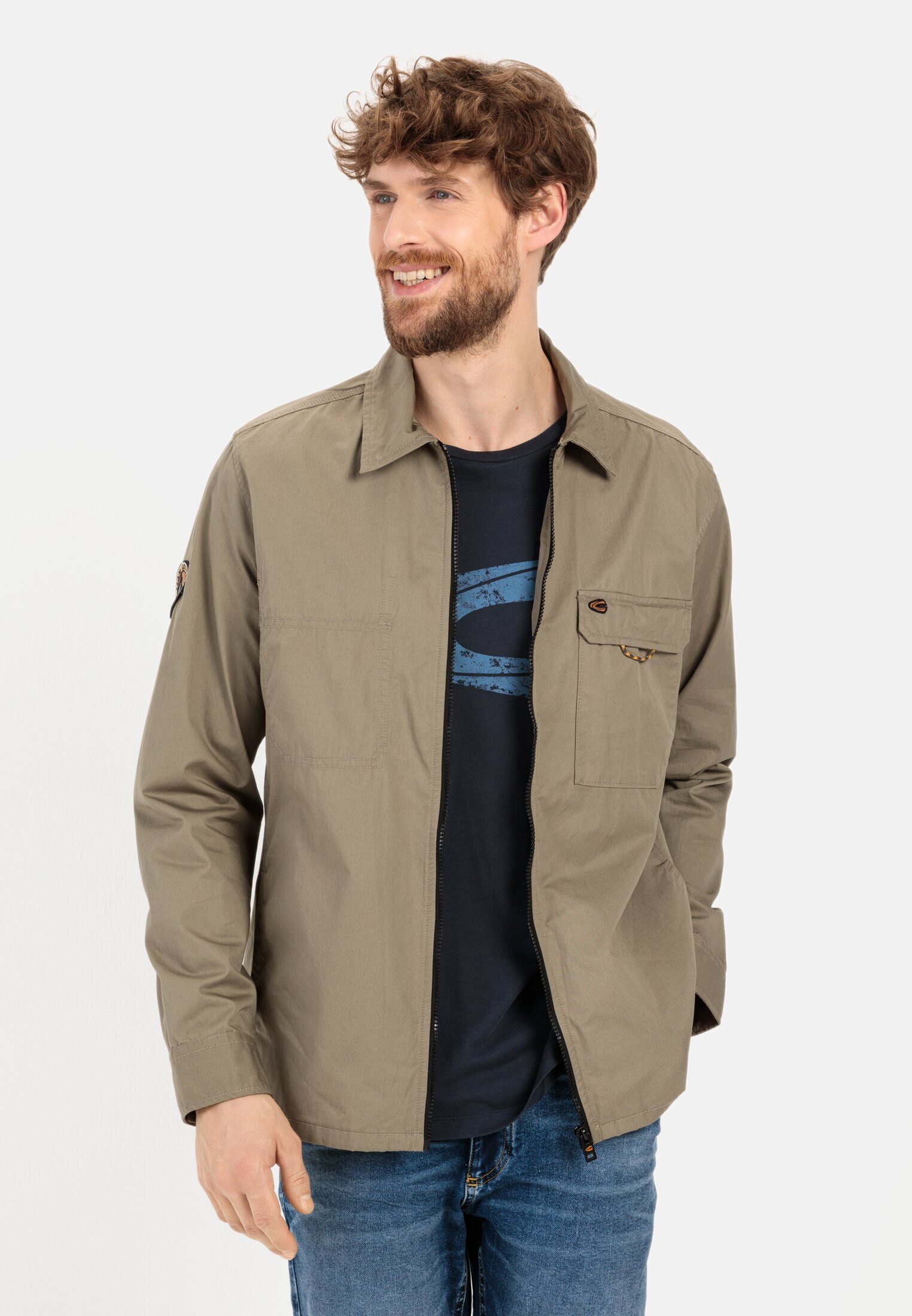 camel active Hemdjacke mit Reißverschluss