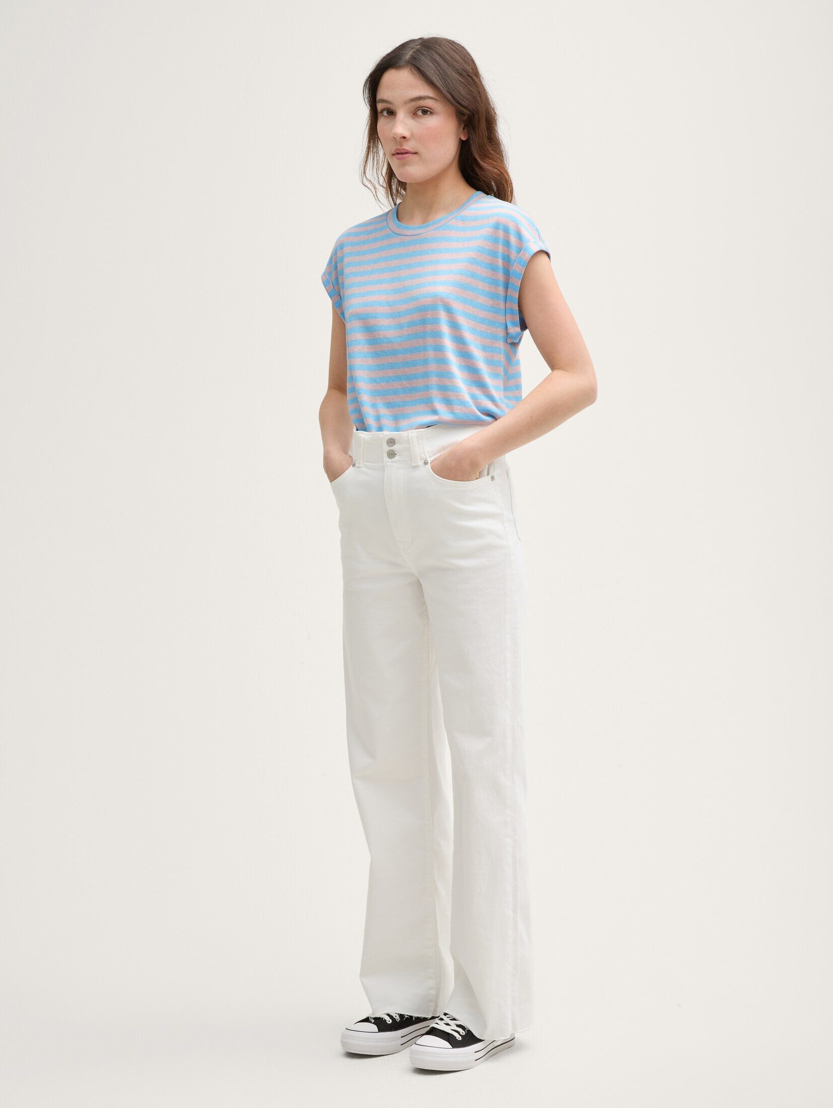 TOM TAILOR Denim T-Shirt T-Shirt T-Shirt mit Streifenmuster