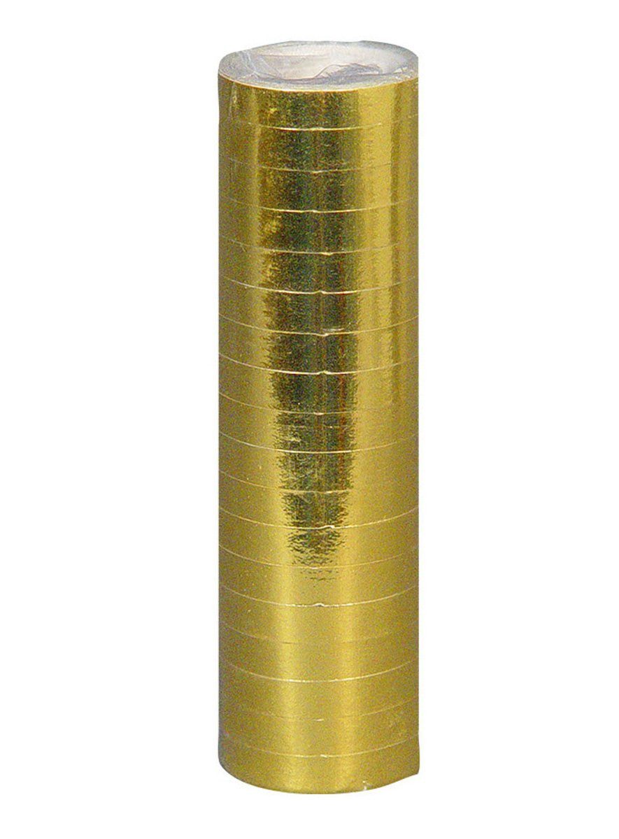 Boland Luftschlange Luftschlangen gold, Raumdekoration für Geburtstage, Mottopartys und Events!